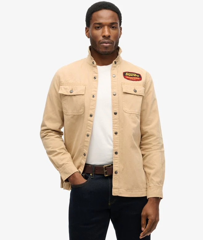 Patched Canvas Overshirt
