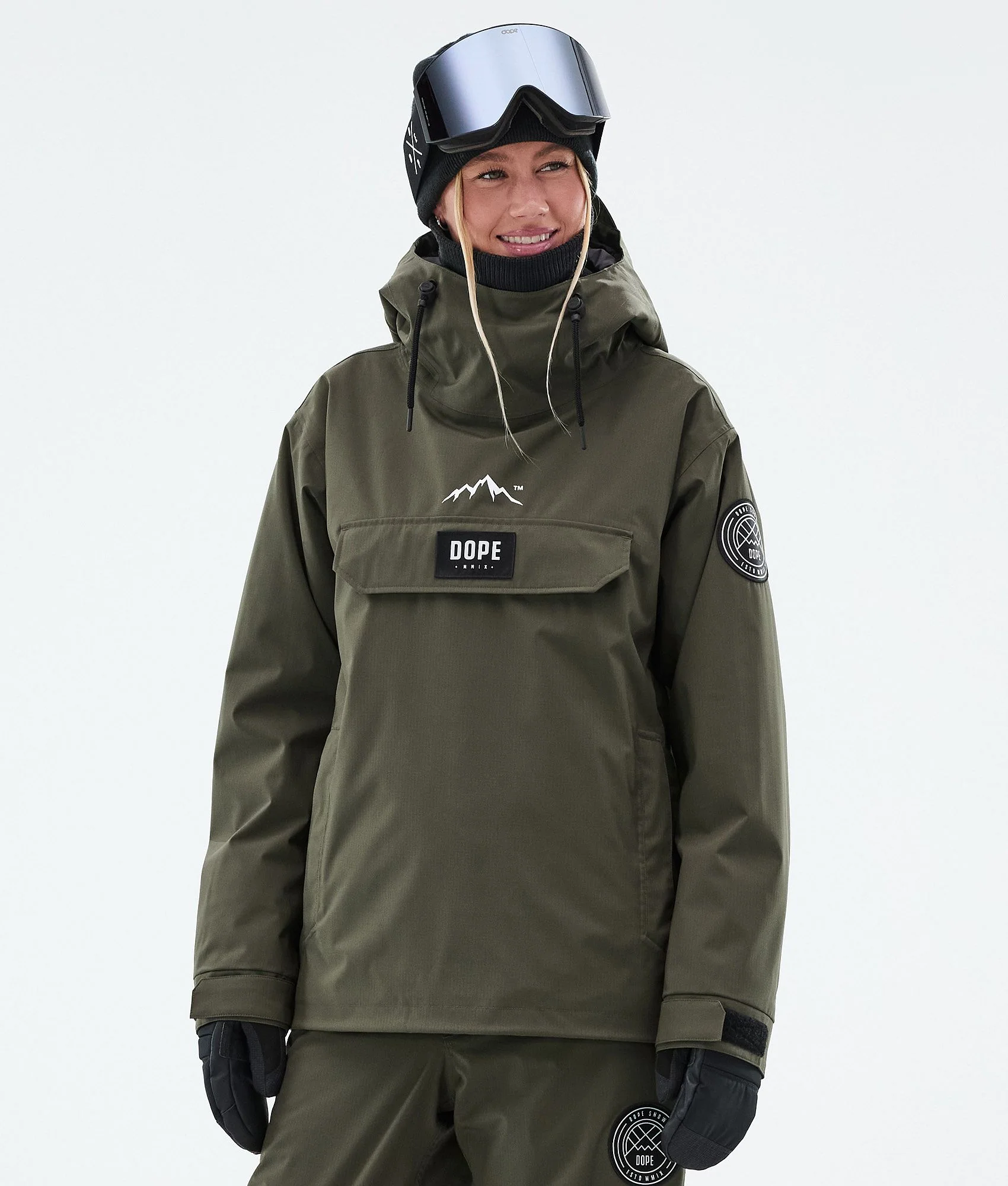 Snowboard Jacket Women Olive Green