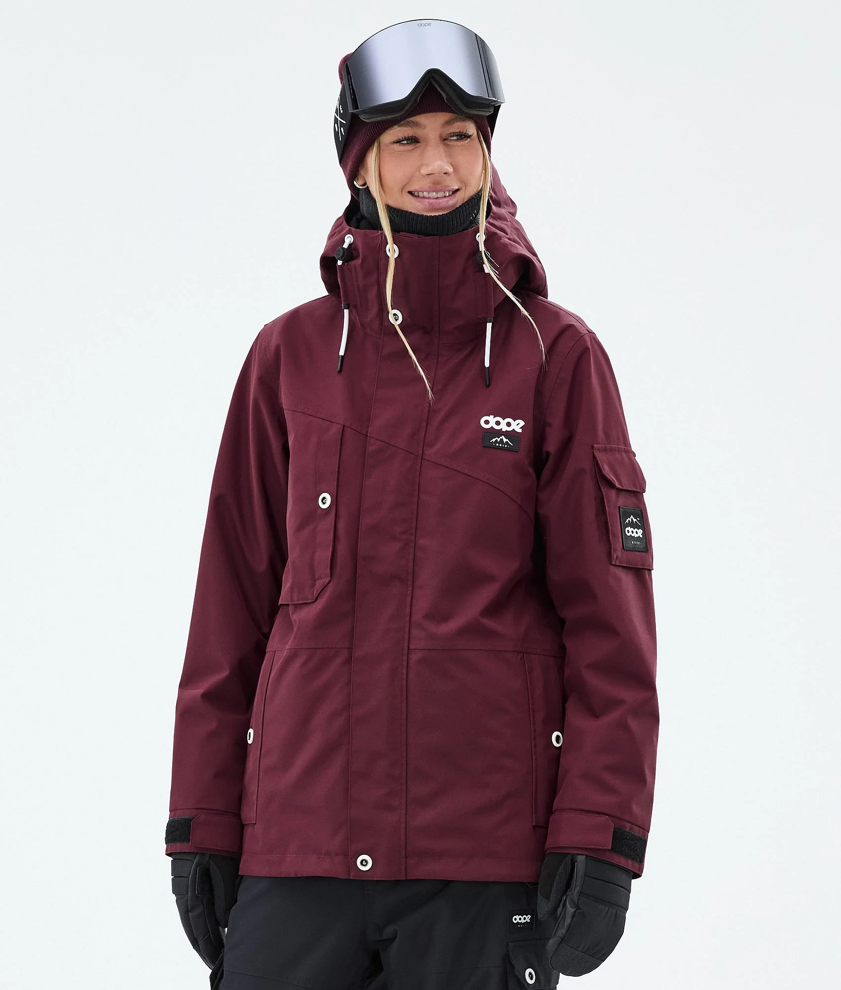 Snowboard Jacket Women Burgundy