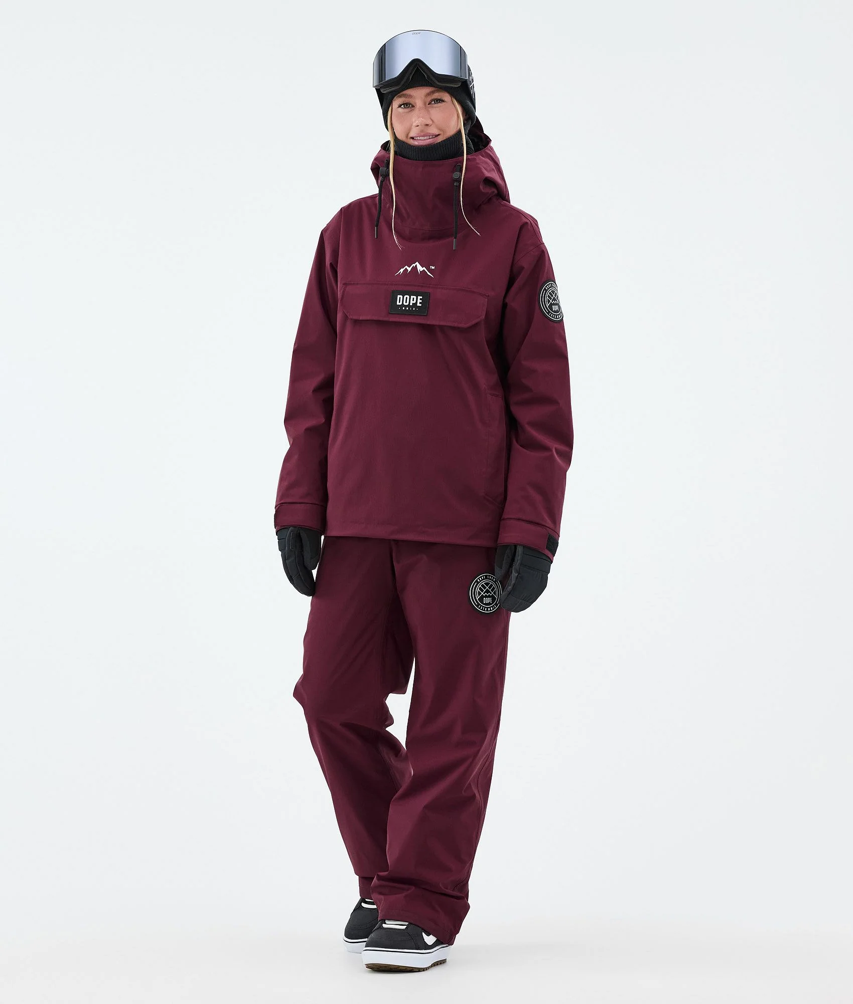 Snowboard Jacket Women Burgundy