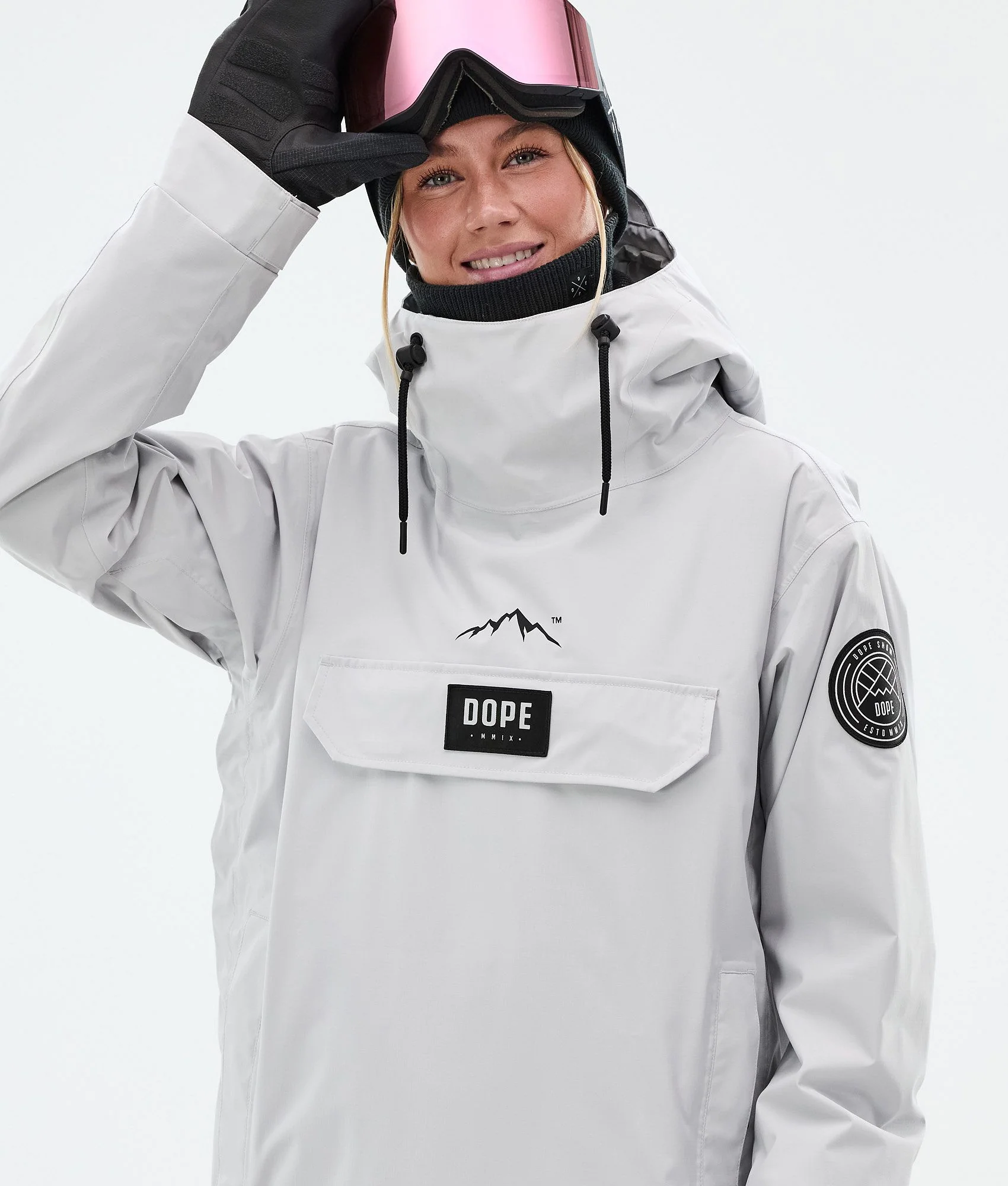 Snowboard Jacket Women Light Grey