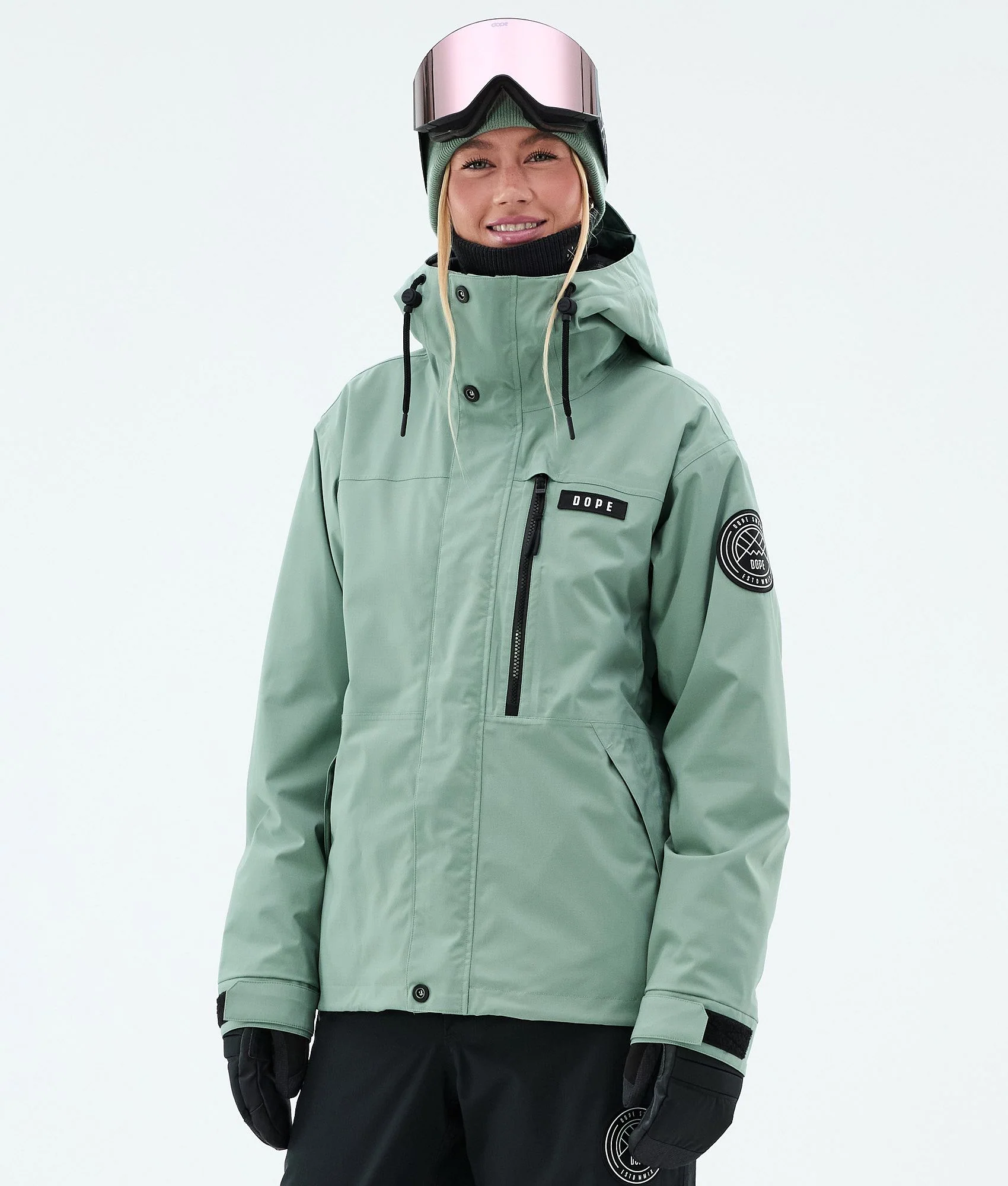 Snowboard Jacket Women Faded Green
