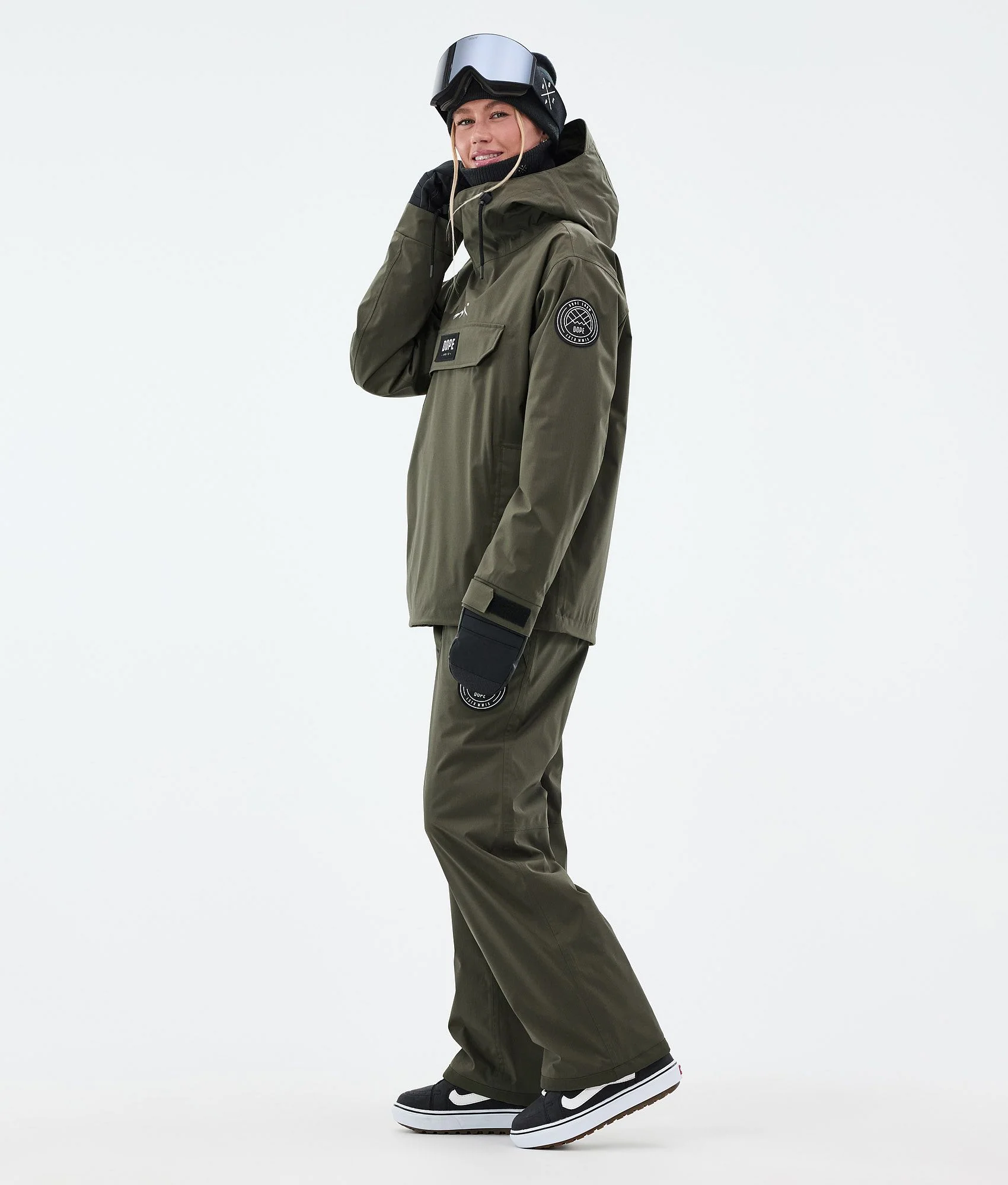 Snowboard Jacket Women Olive Green