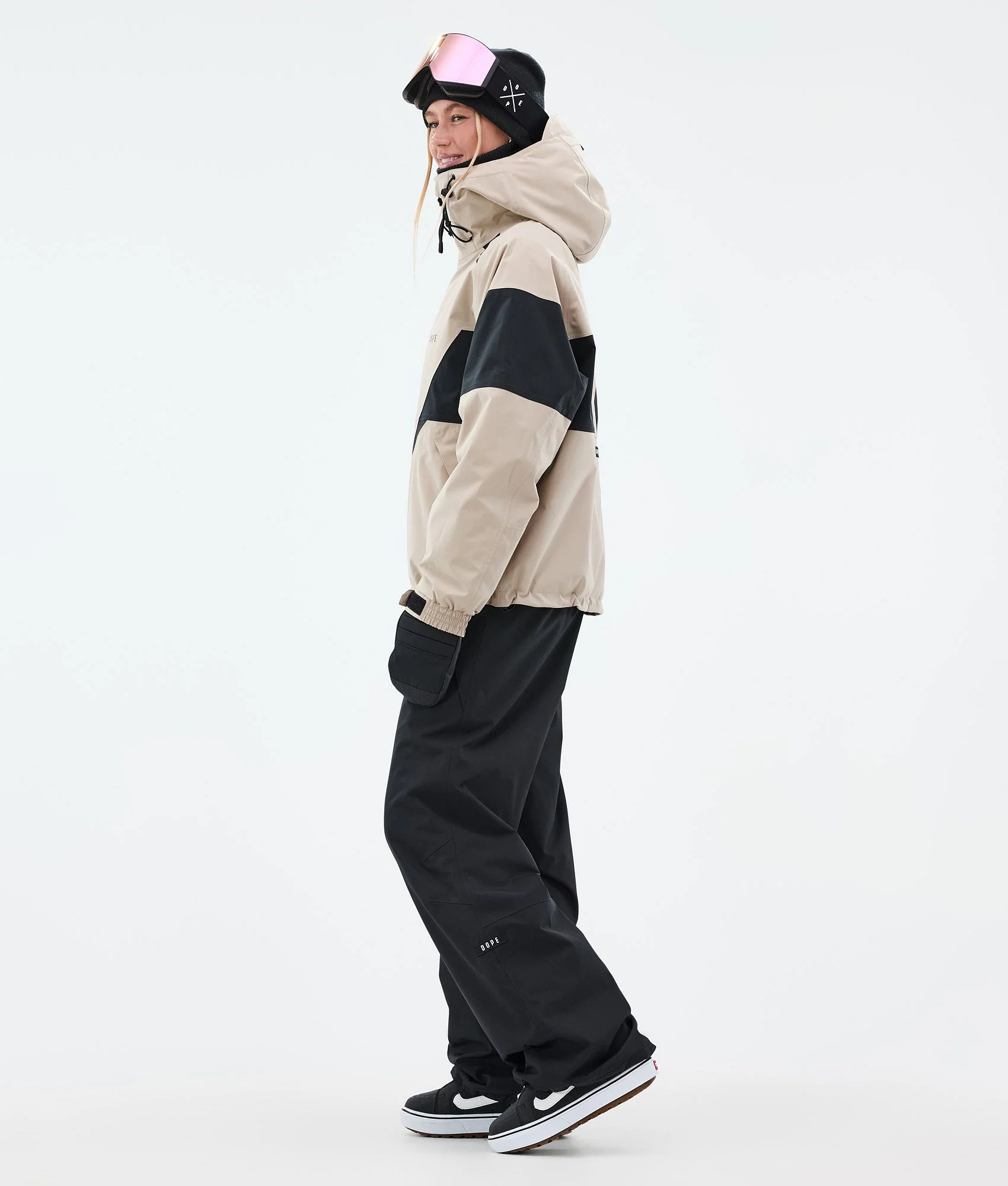Snowboard Jacket Women Spike Sand/Black