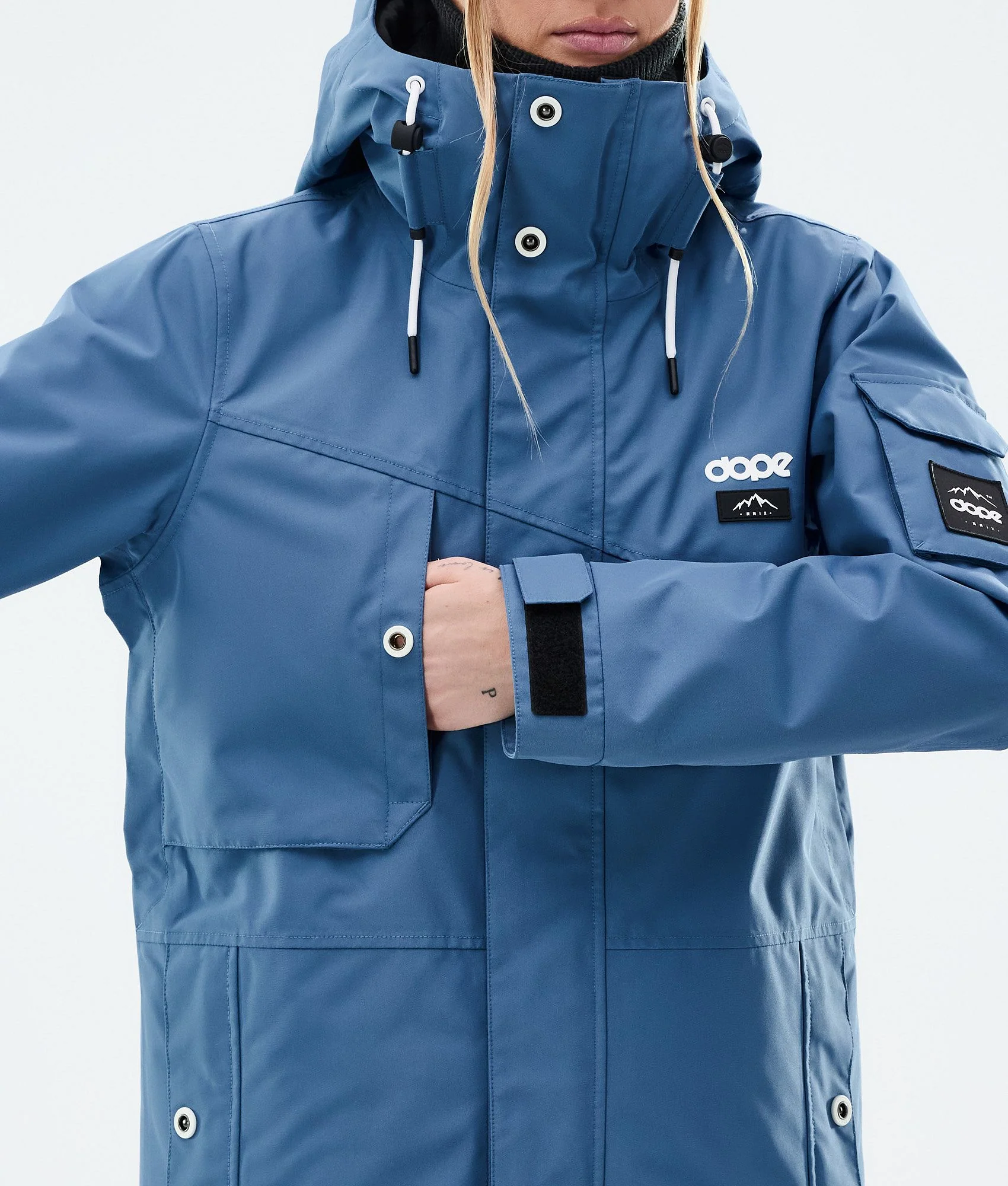 Snowboard Jacket Women Blue Steel