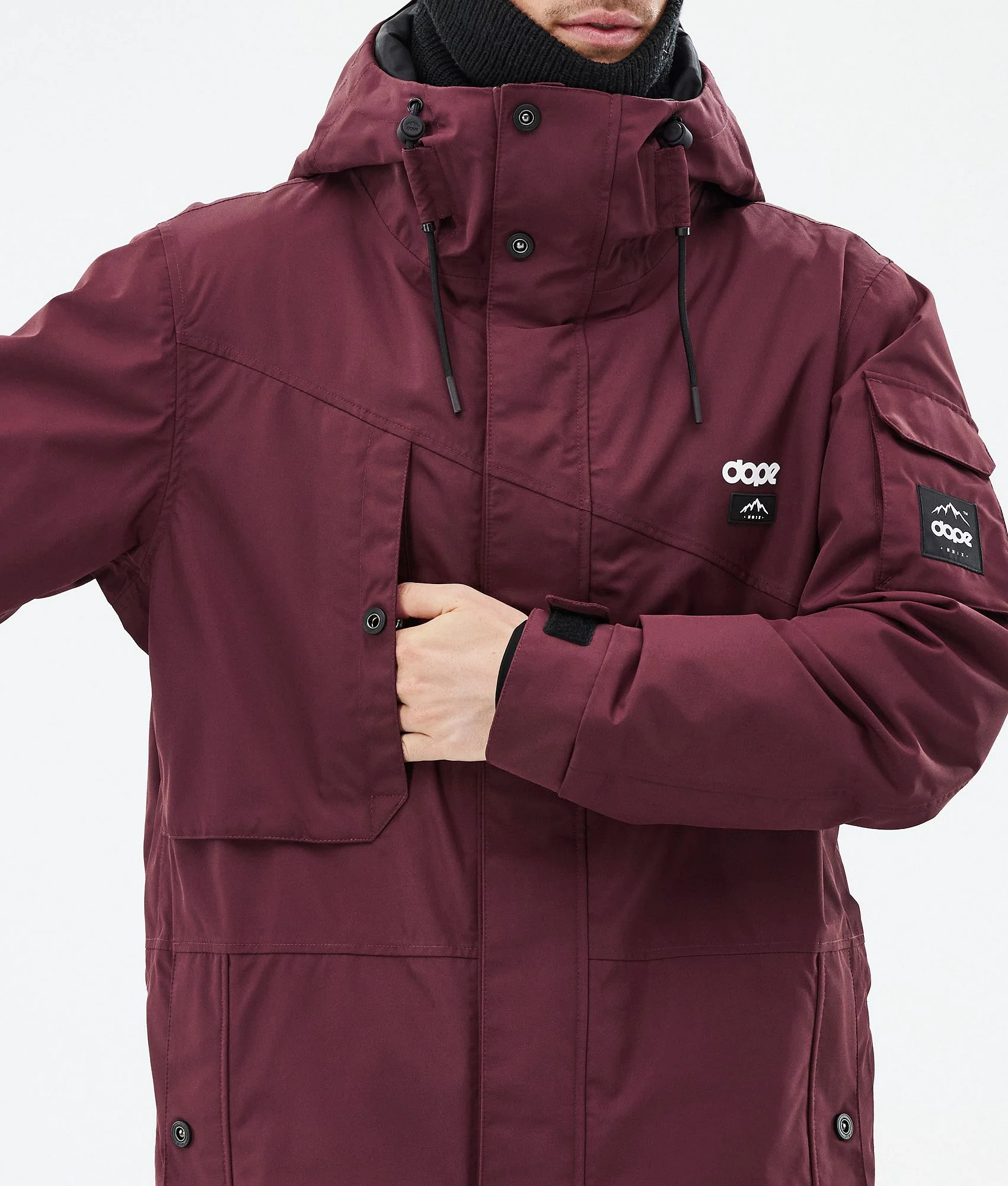 Snowboard Jacket Men Don Burgundy