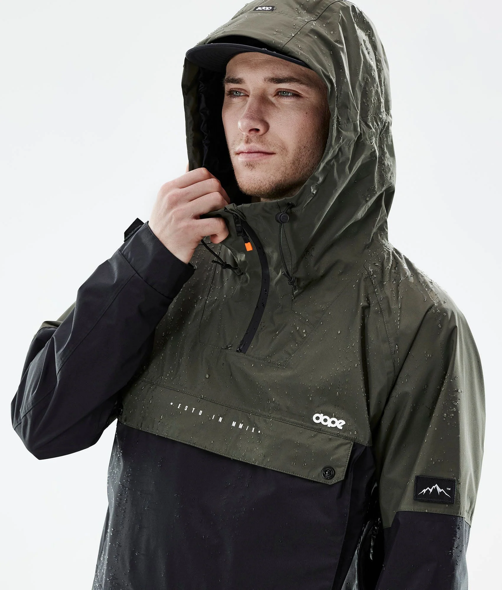 Outdoor Jacket Men Olive Green/Black