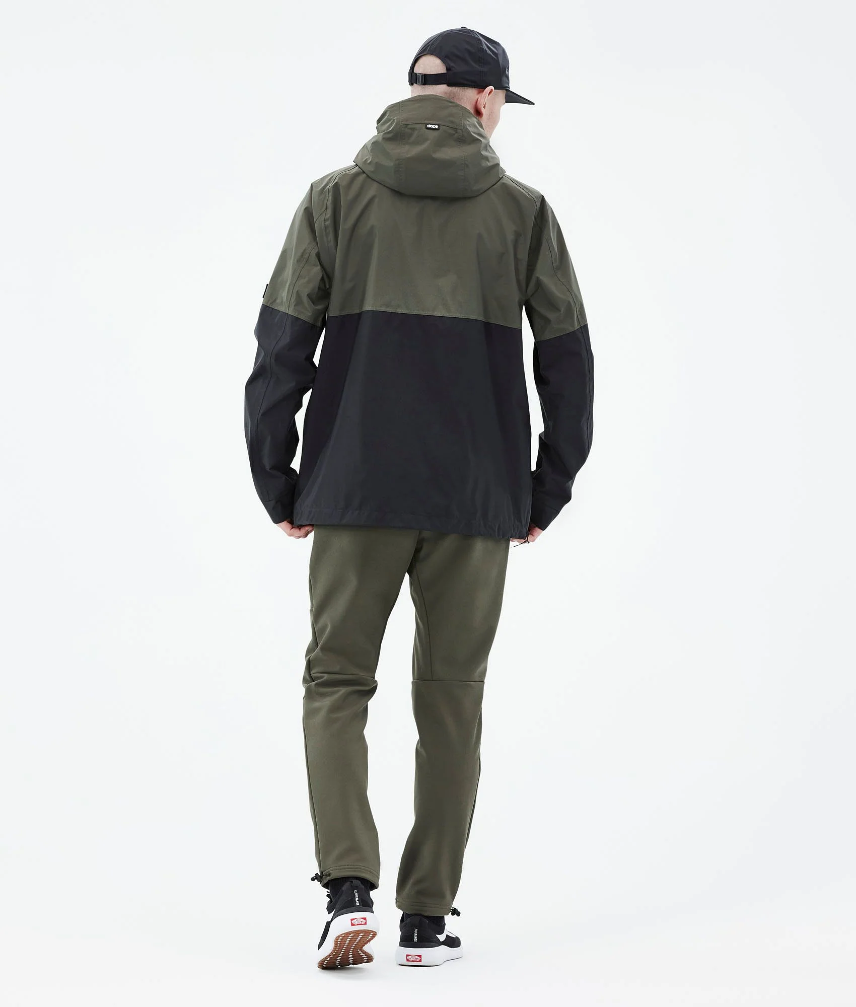 Outdoor Jacket Men Olive Green/Black
