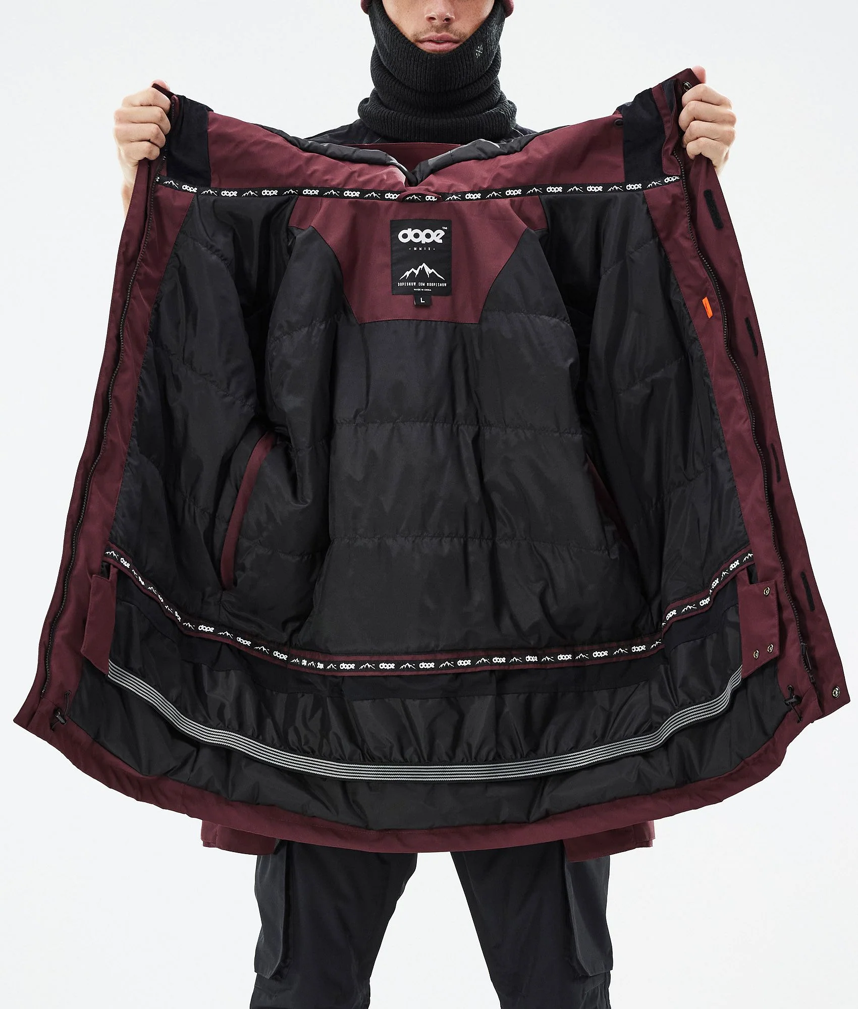 Snowboard Jacket Men Don Burgundy
