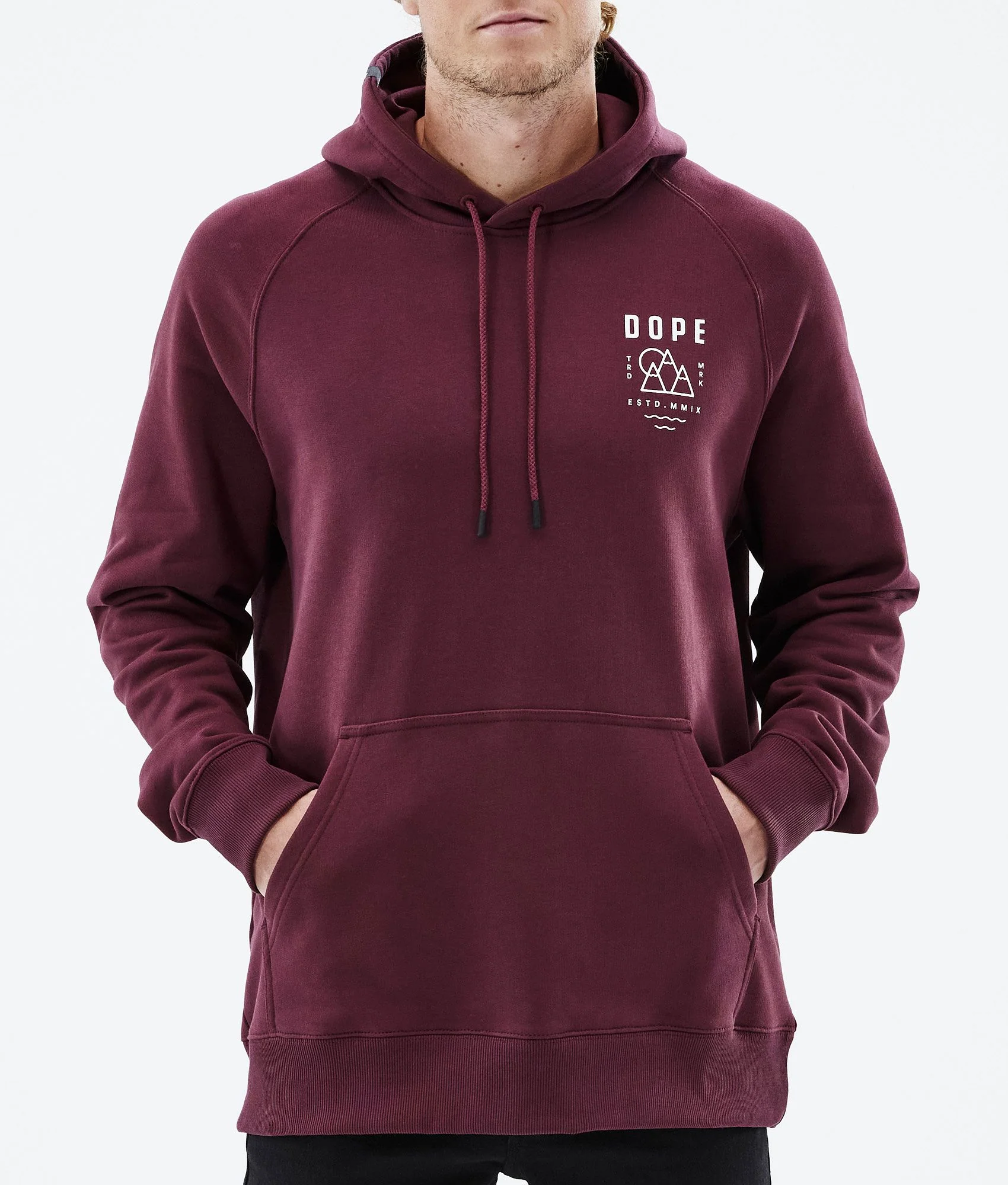 Hoodie Men Summit Burgundy