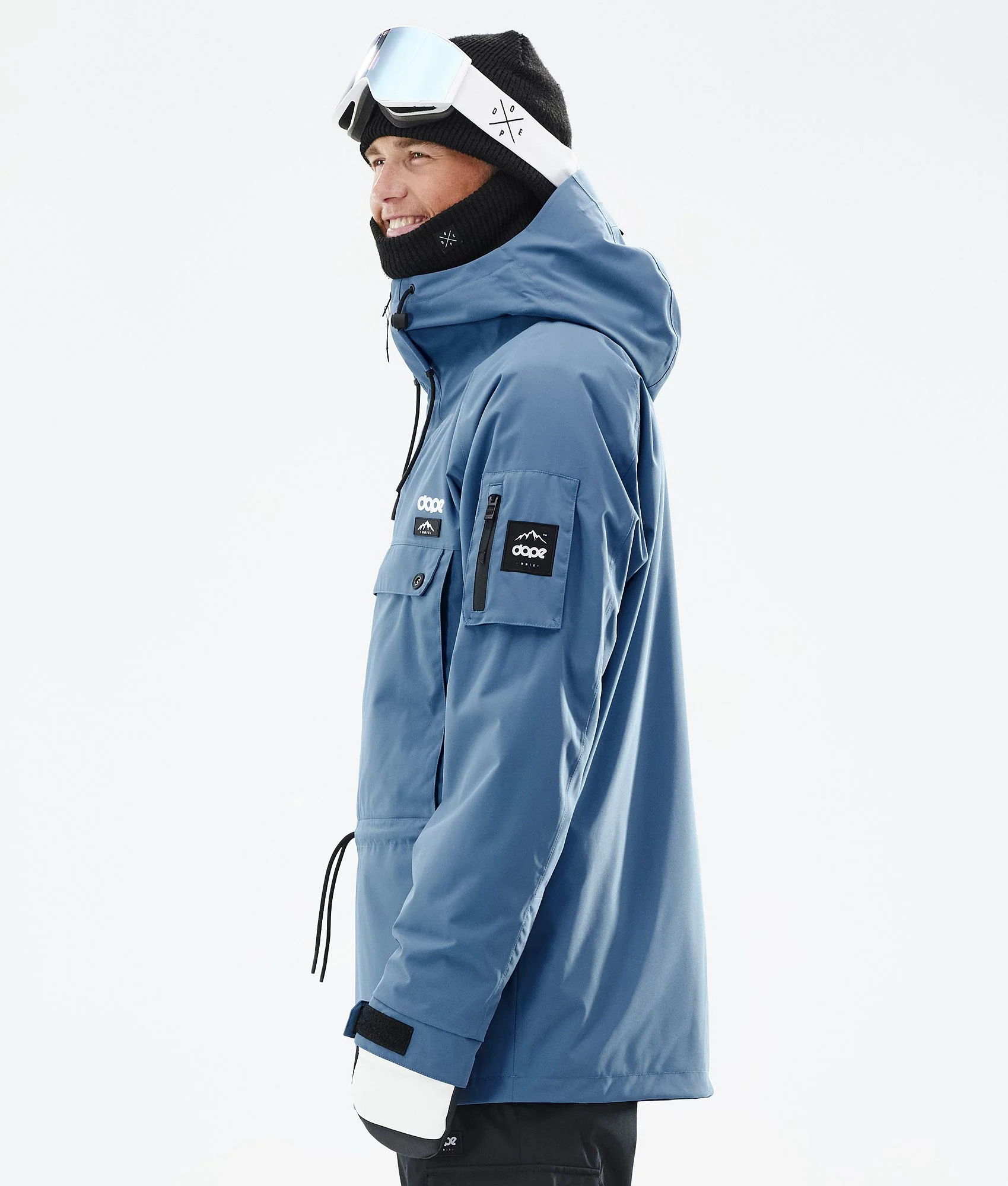 Snowboard Jacket Men Blue Steel