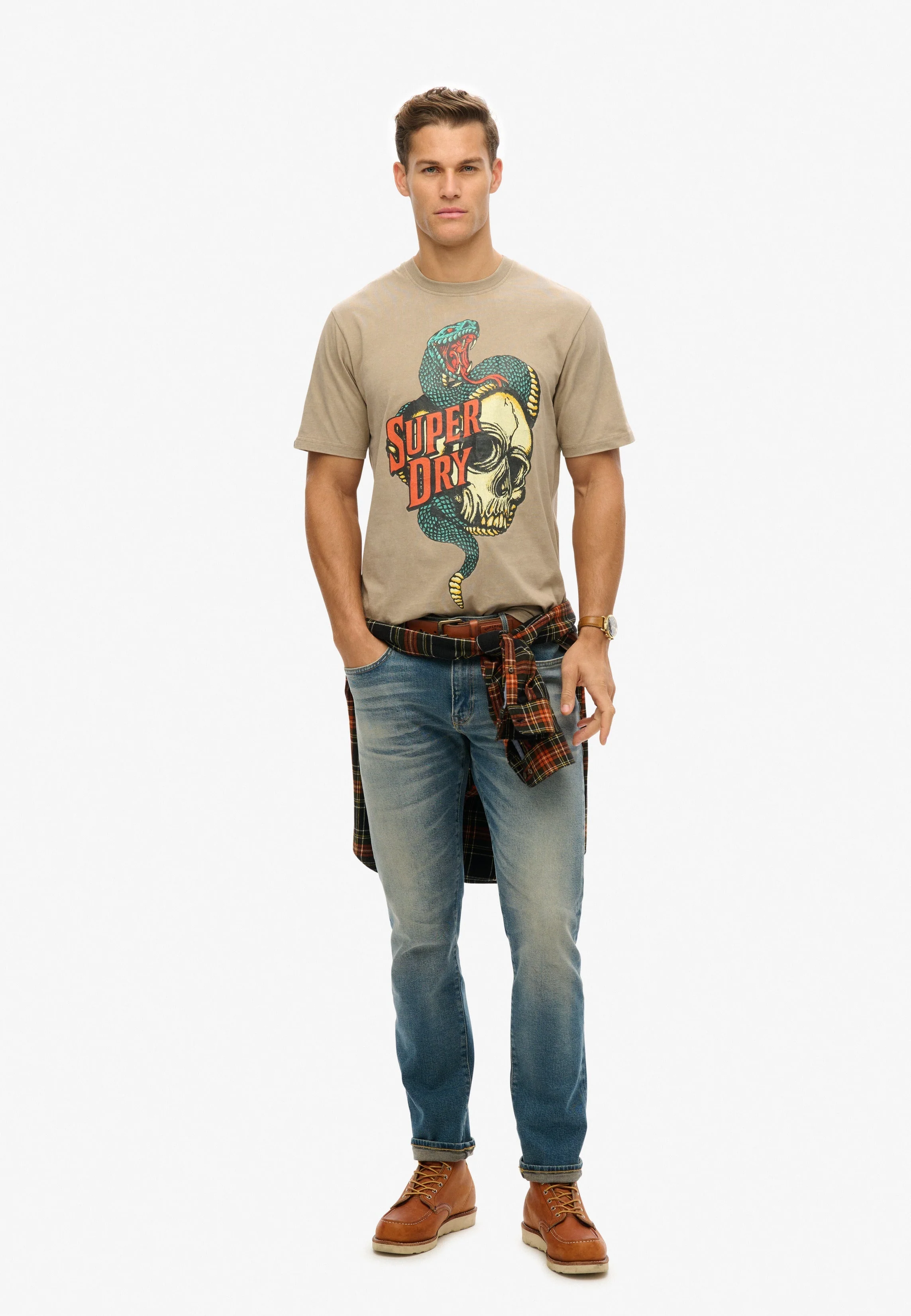 Biker Rock Graphic Loose T-Shirt