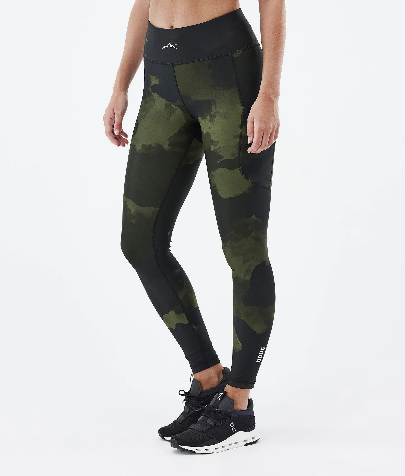 Leggings Women Green Camo