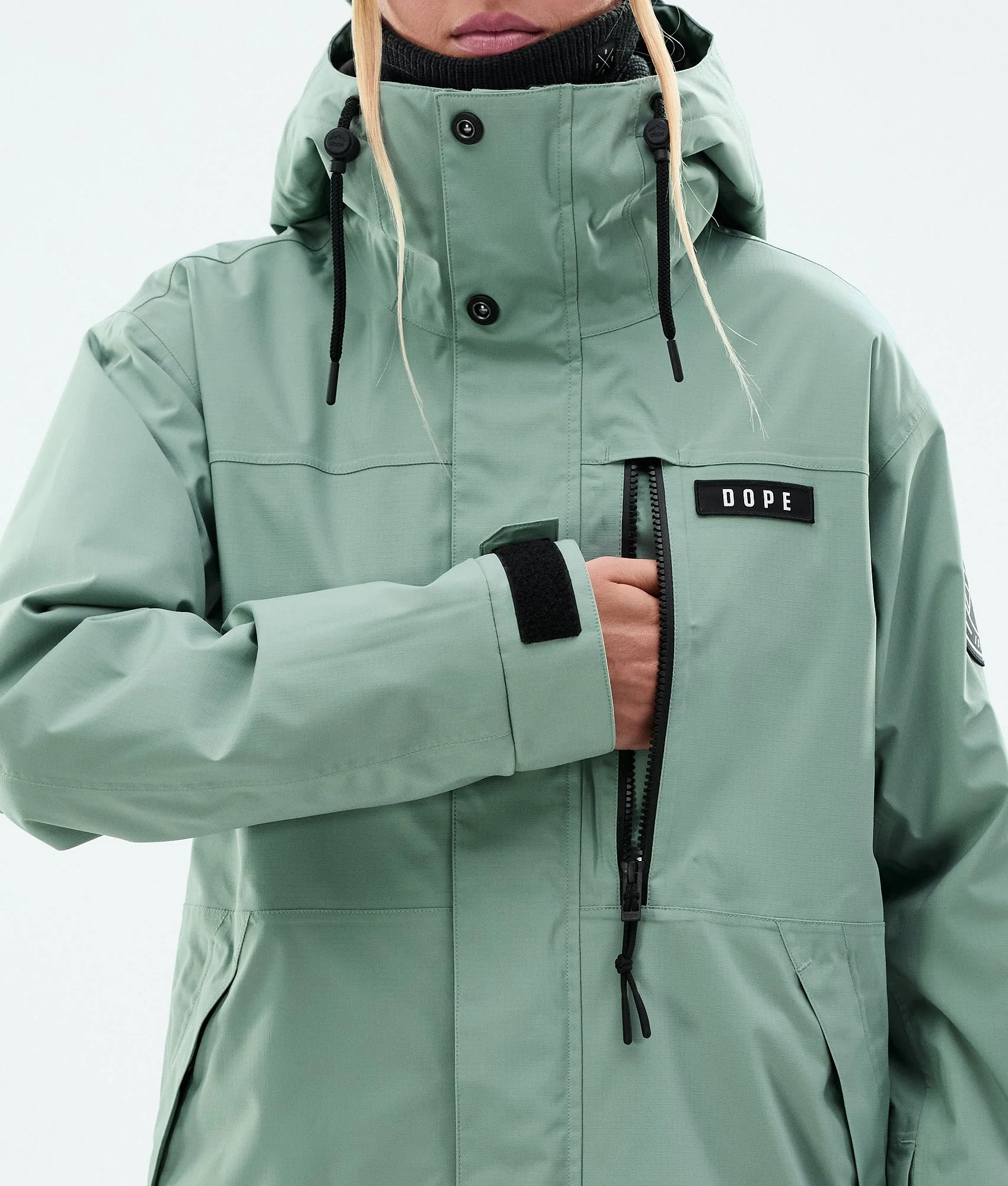 Snowboard Jacket Women Faded Green