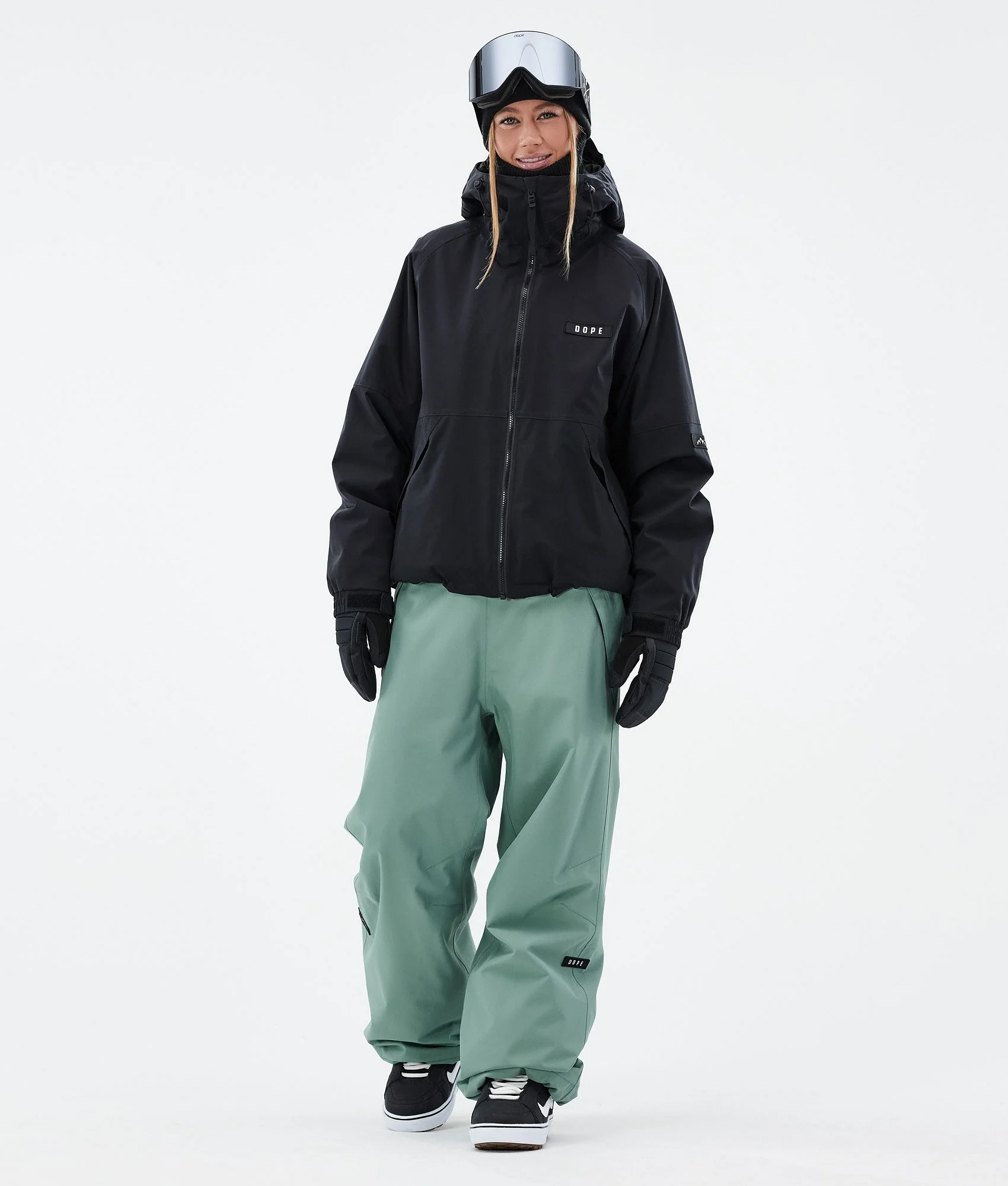 Snowboard Pants Women Faded Green