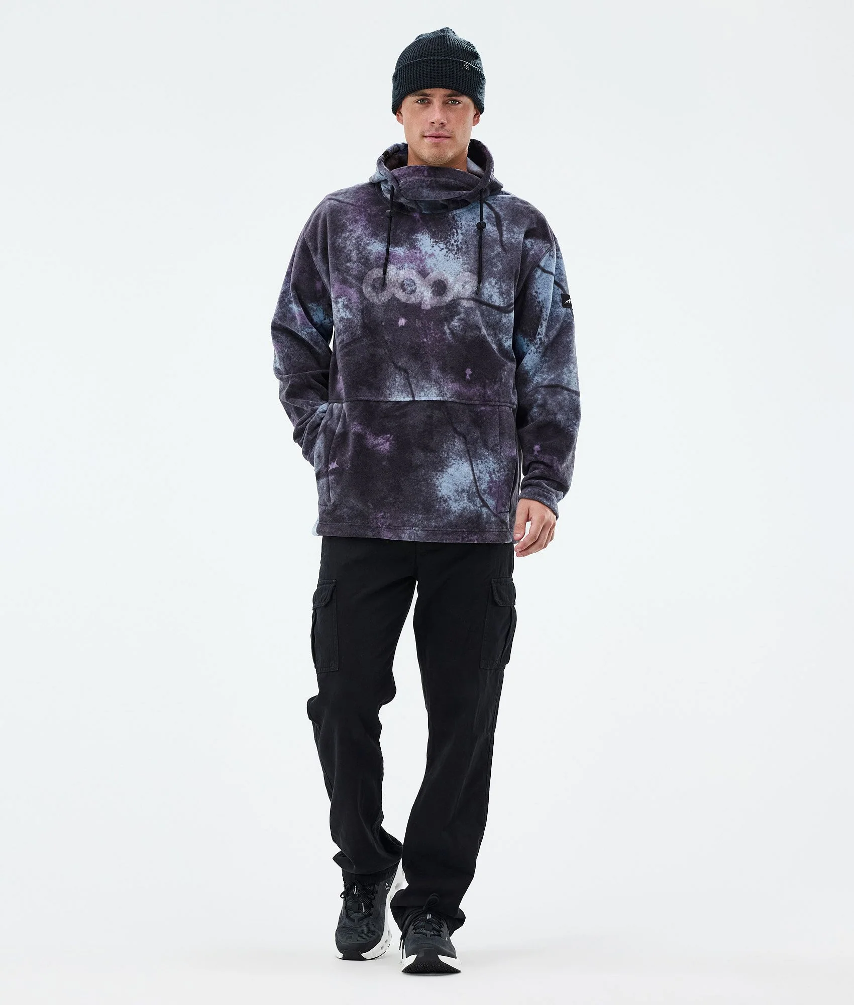 Fleece Hoodie Men Jungle Purple