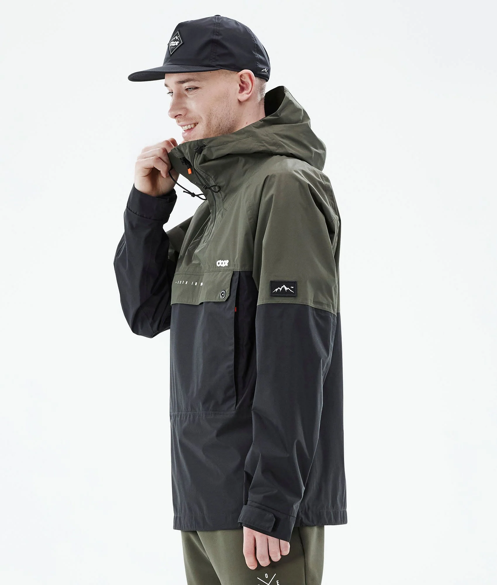 Outdoor Jacket Men Olive Green/Black