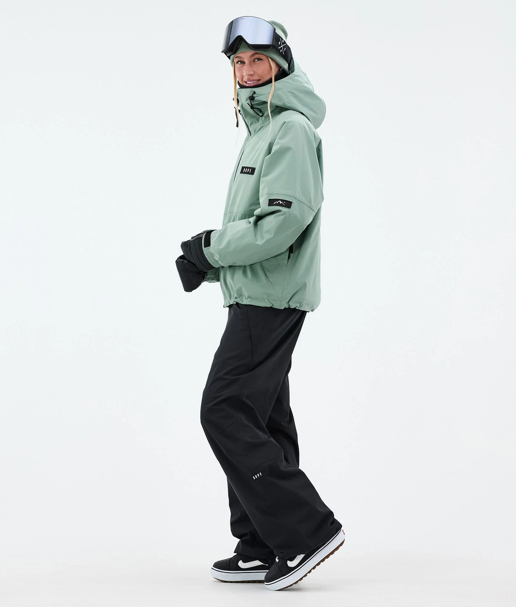 Snowboard Jacket Women Faded Green