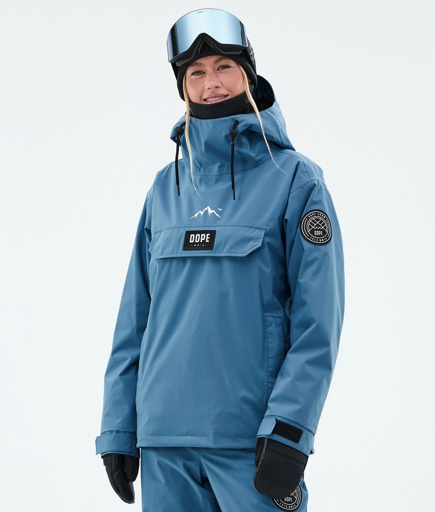 Snowboard Jacket Women Blue Steel