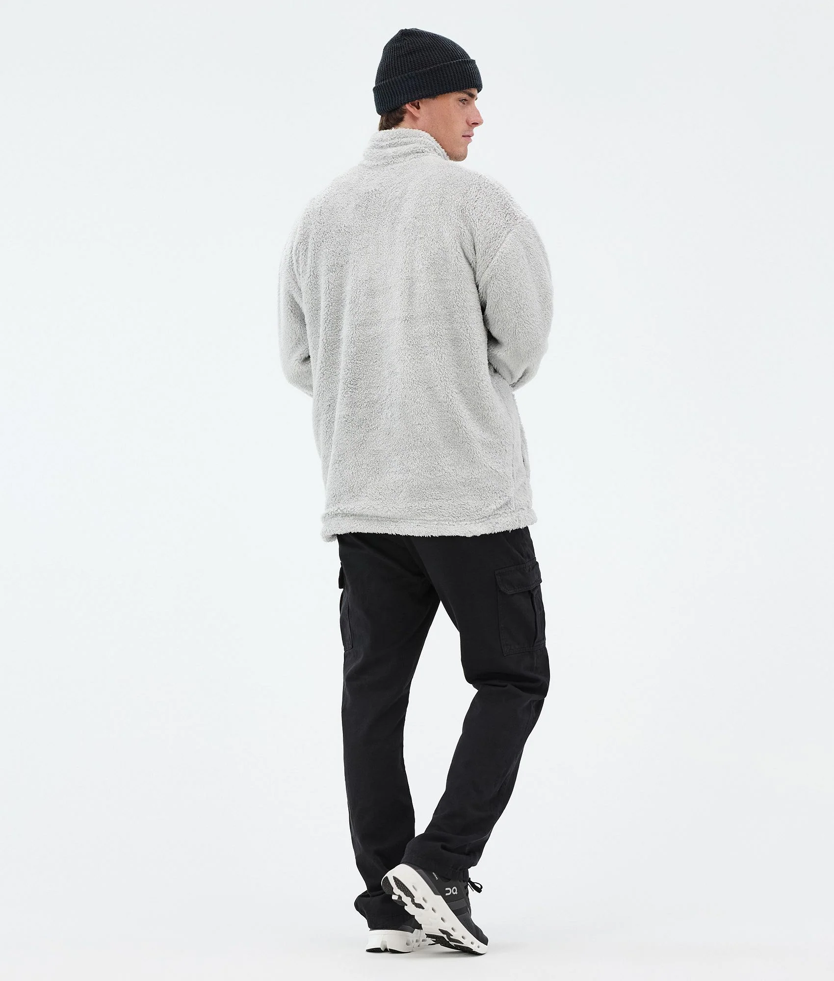 Fleece Sweater Men Light Grey
