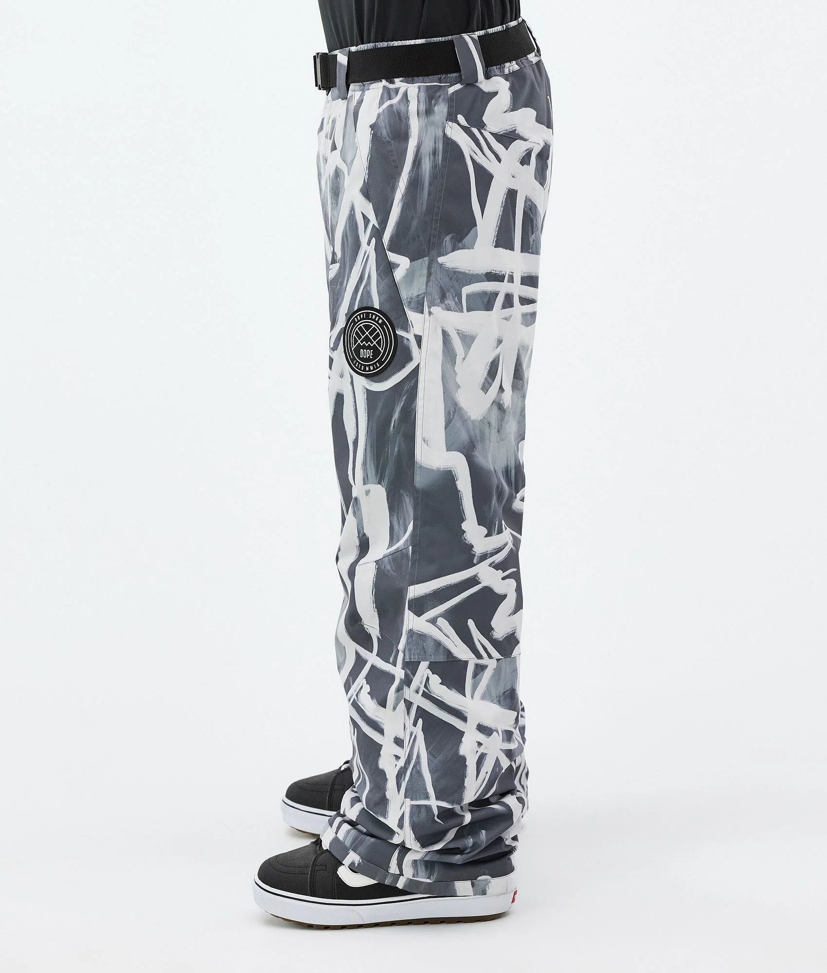 Snowboard Pants Men Scribble Black