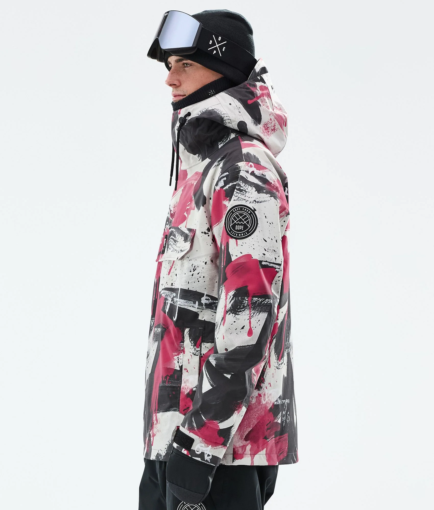 Snowboard Jacket Men Doodle