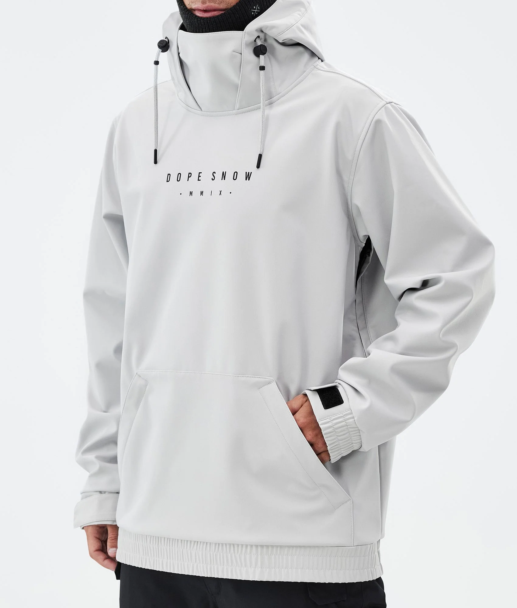 Snowboard Jacket Men Silhouette Light Grey