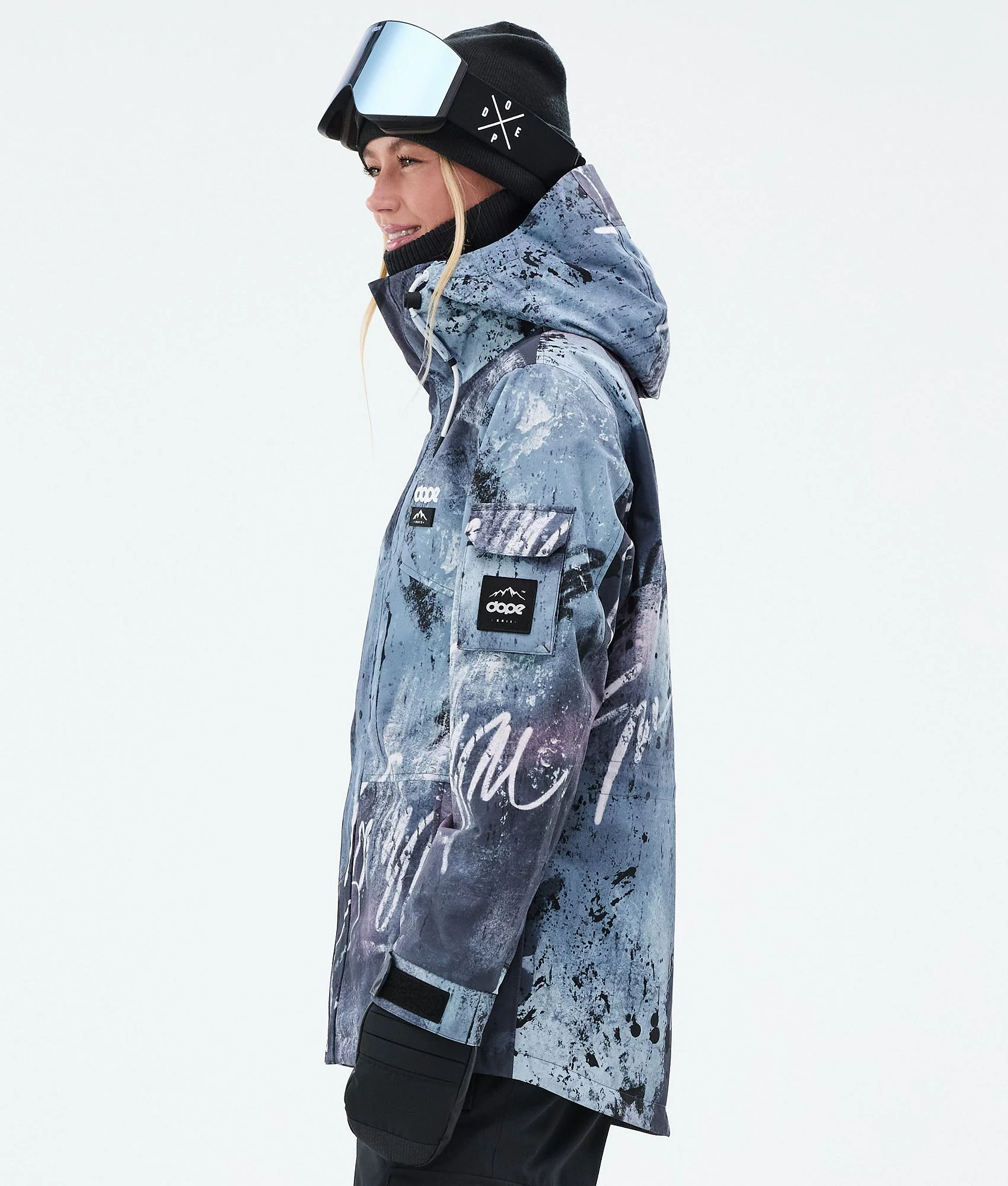 Snowboard Jacket Women Punk Blue