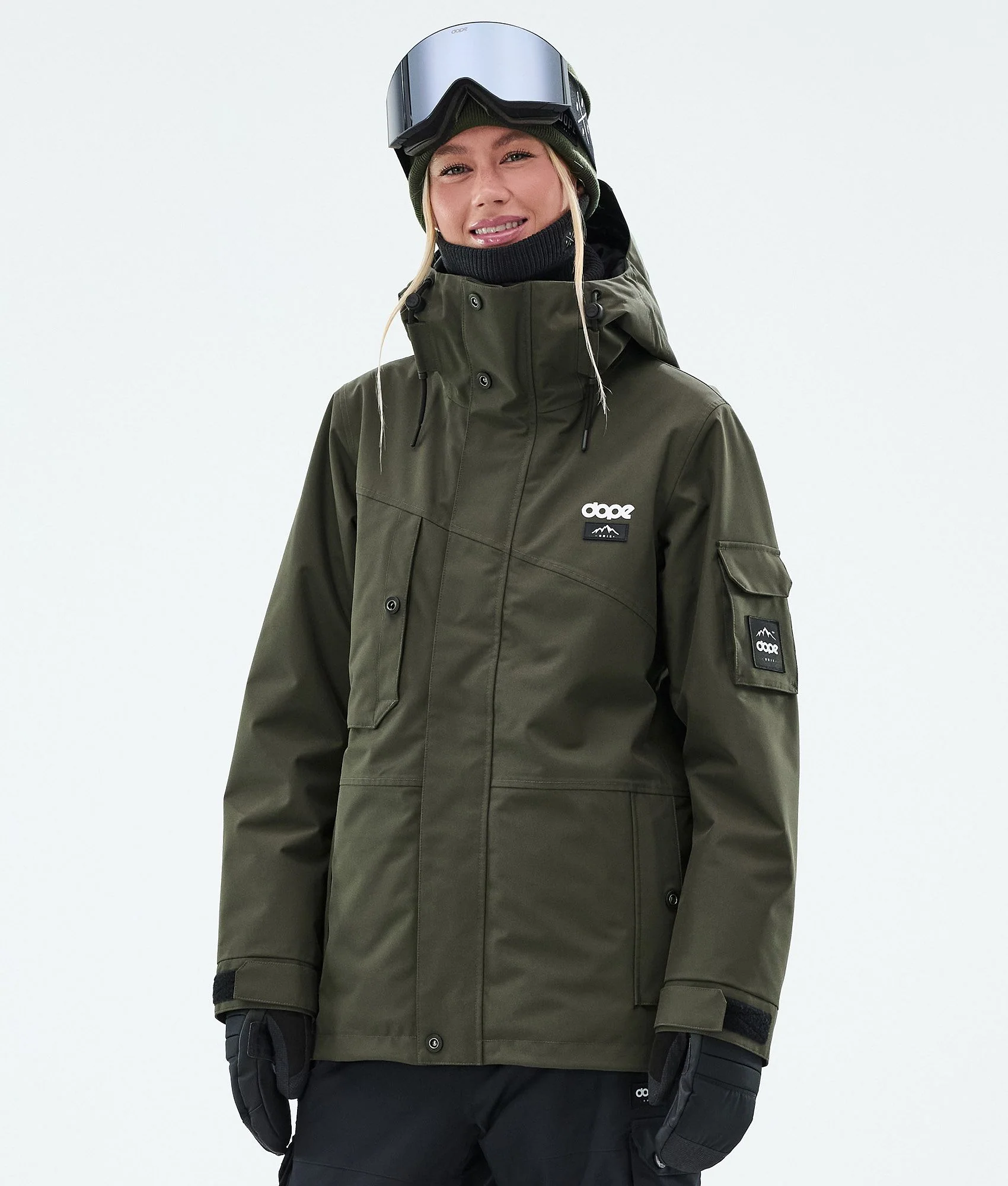 Snowboard Jacket Women Olive Green