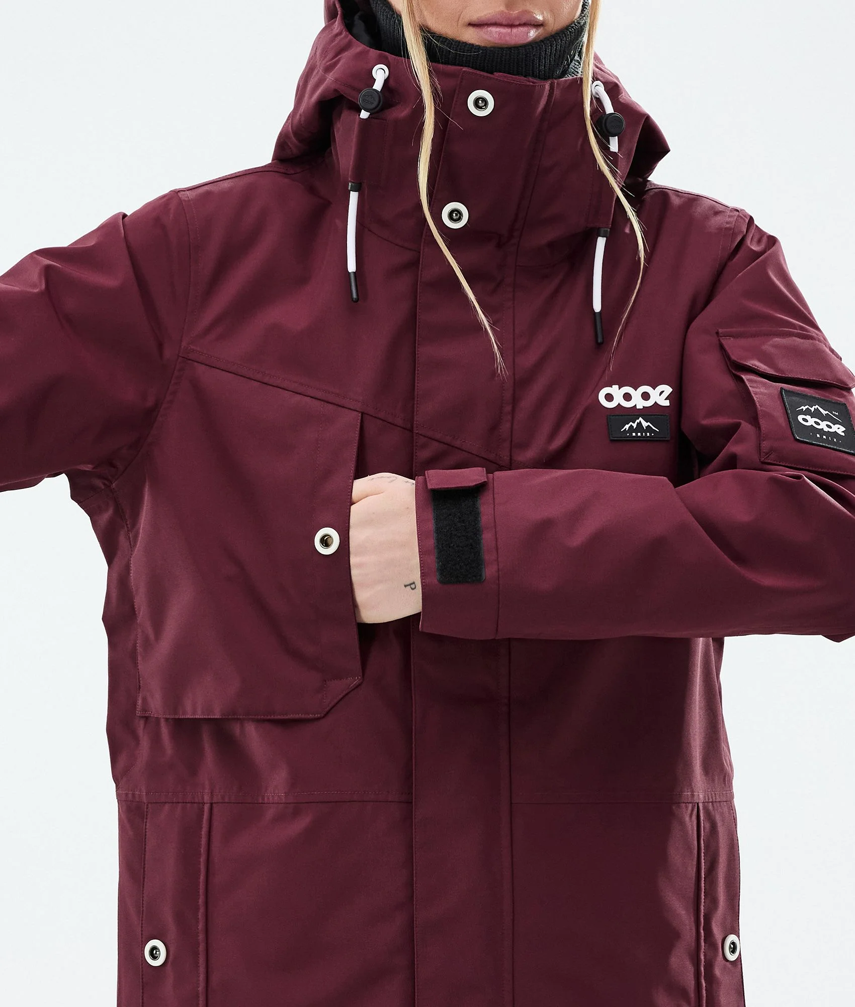 Snowboard Jacket Women Burgundy