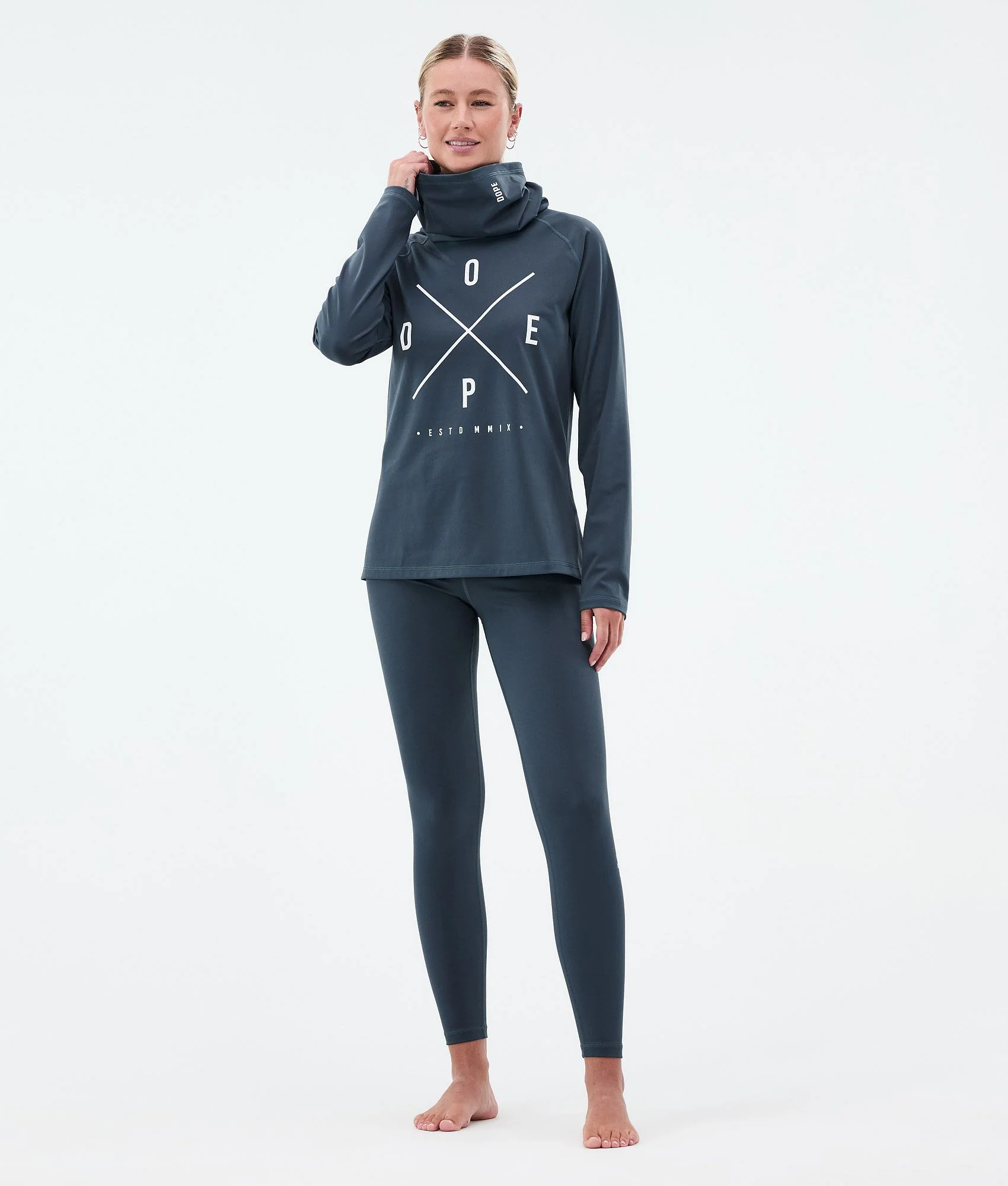 Base Layer Top Women 2X-Up Metal Blue