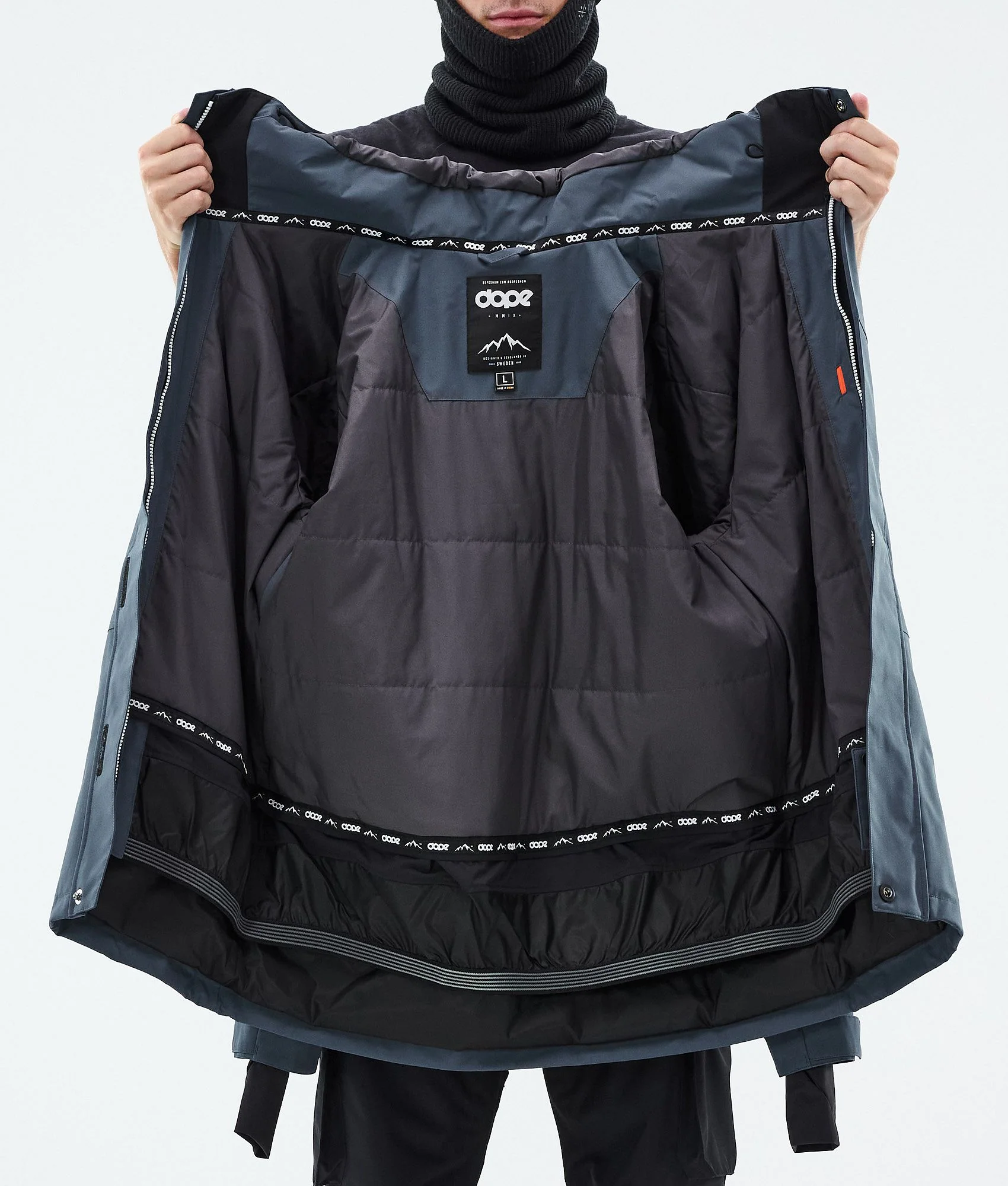 Snowboard Jacket Men Metal Blue