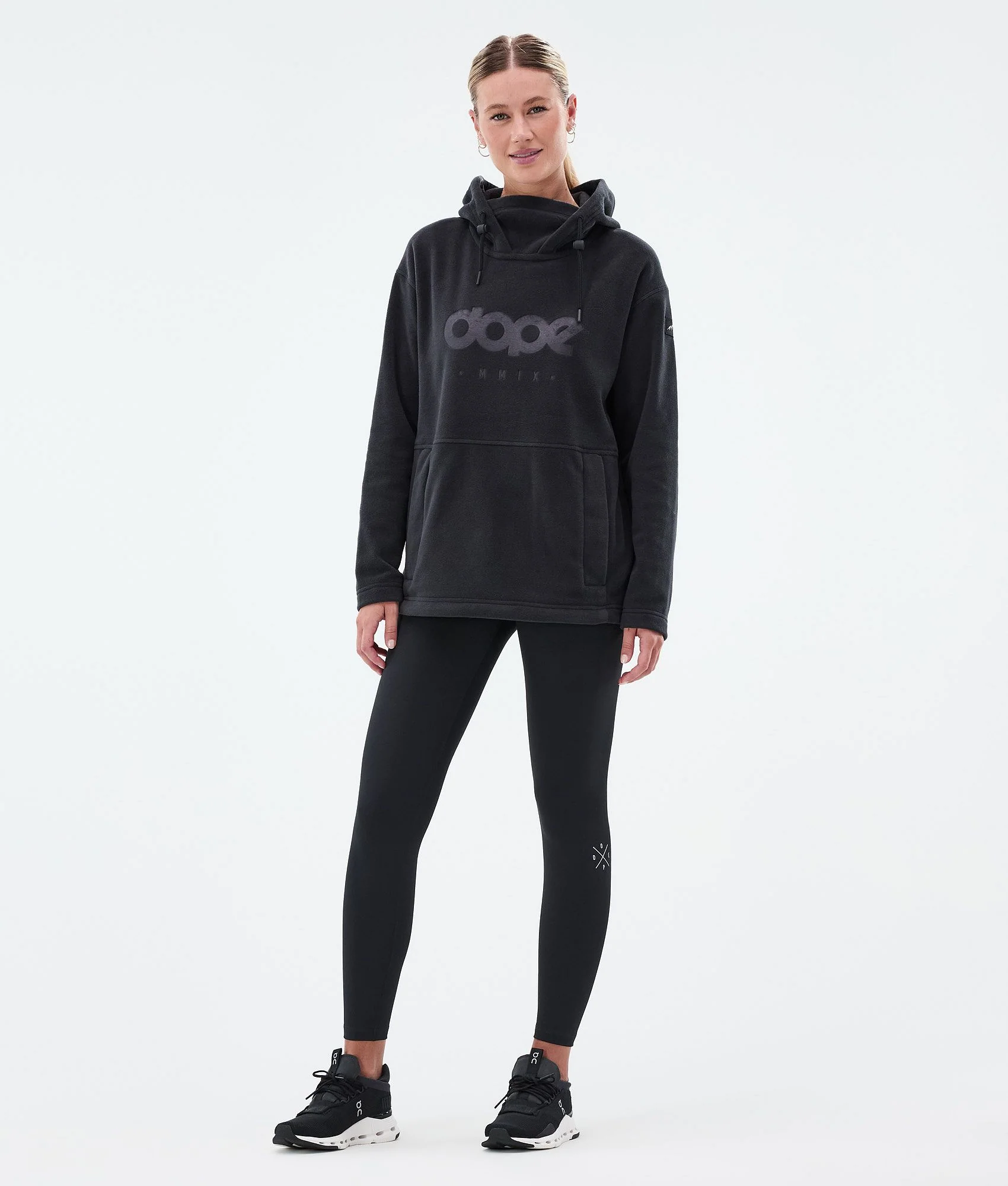 Fleece Hoodie Women Black