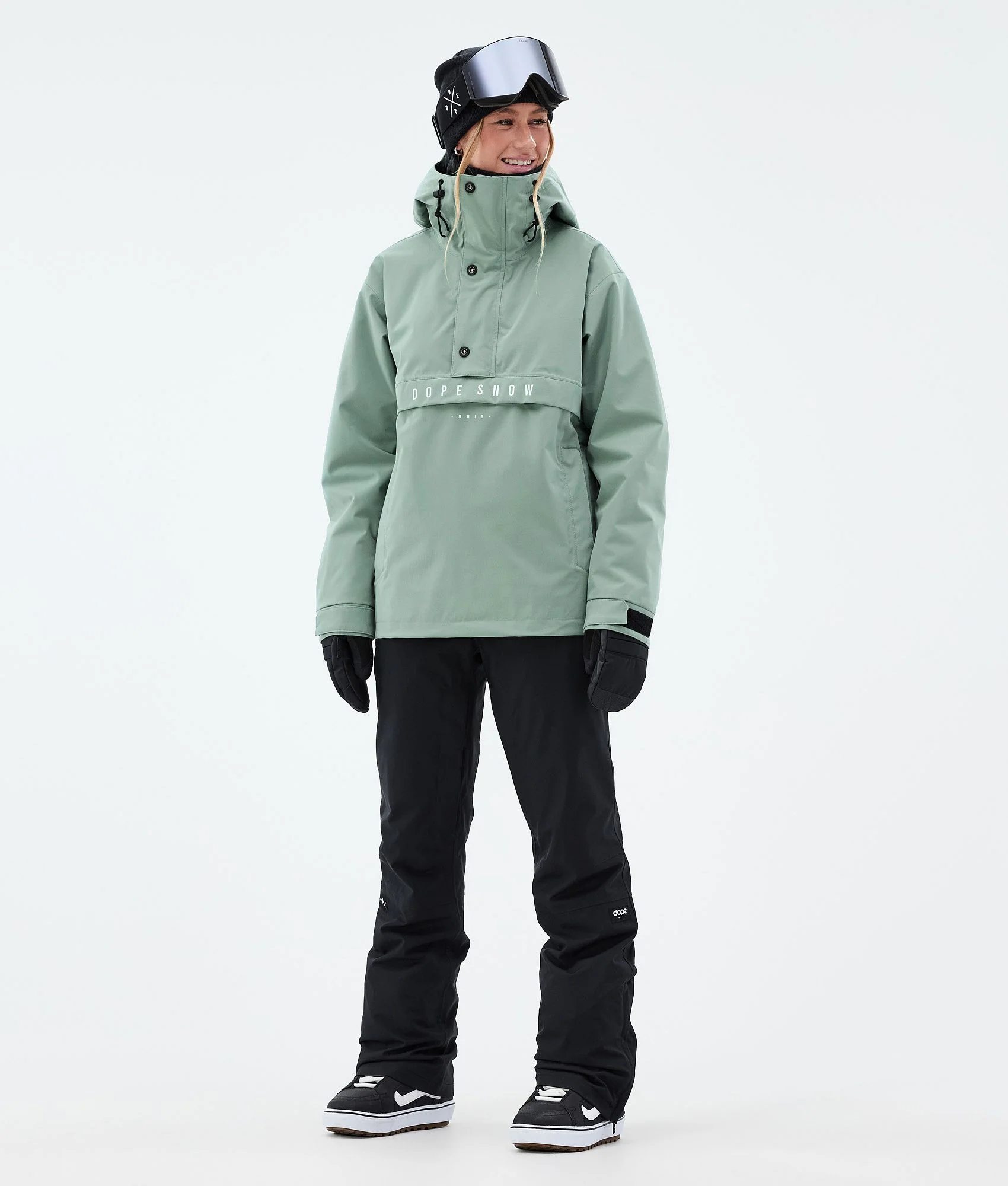 Snowboard Jacket Women Faded Green