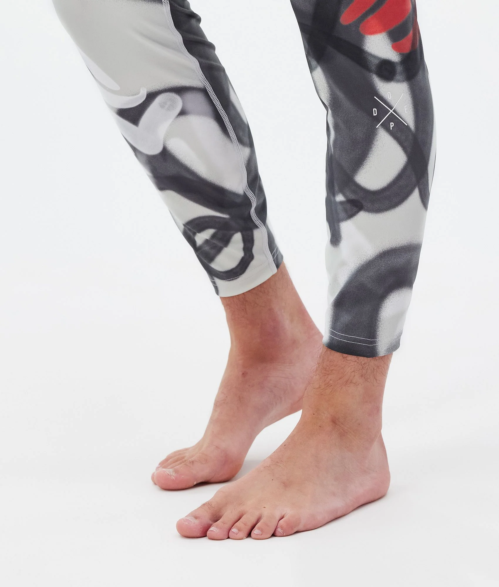 Base Layer Pant Men 2X-Up Spray Black Red