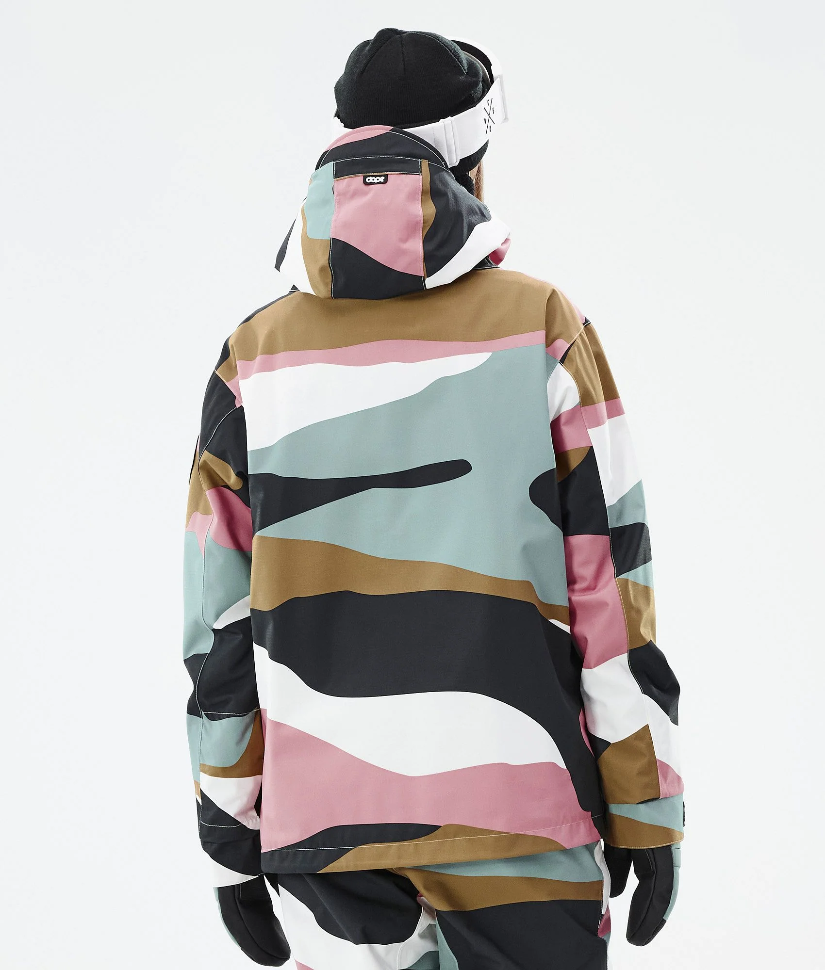 Snowboard Jacket Women Shards Gold Muted Pink