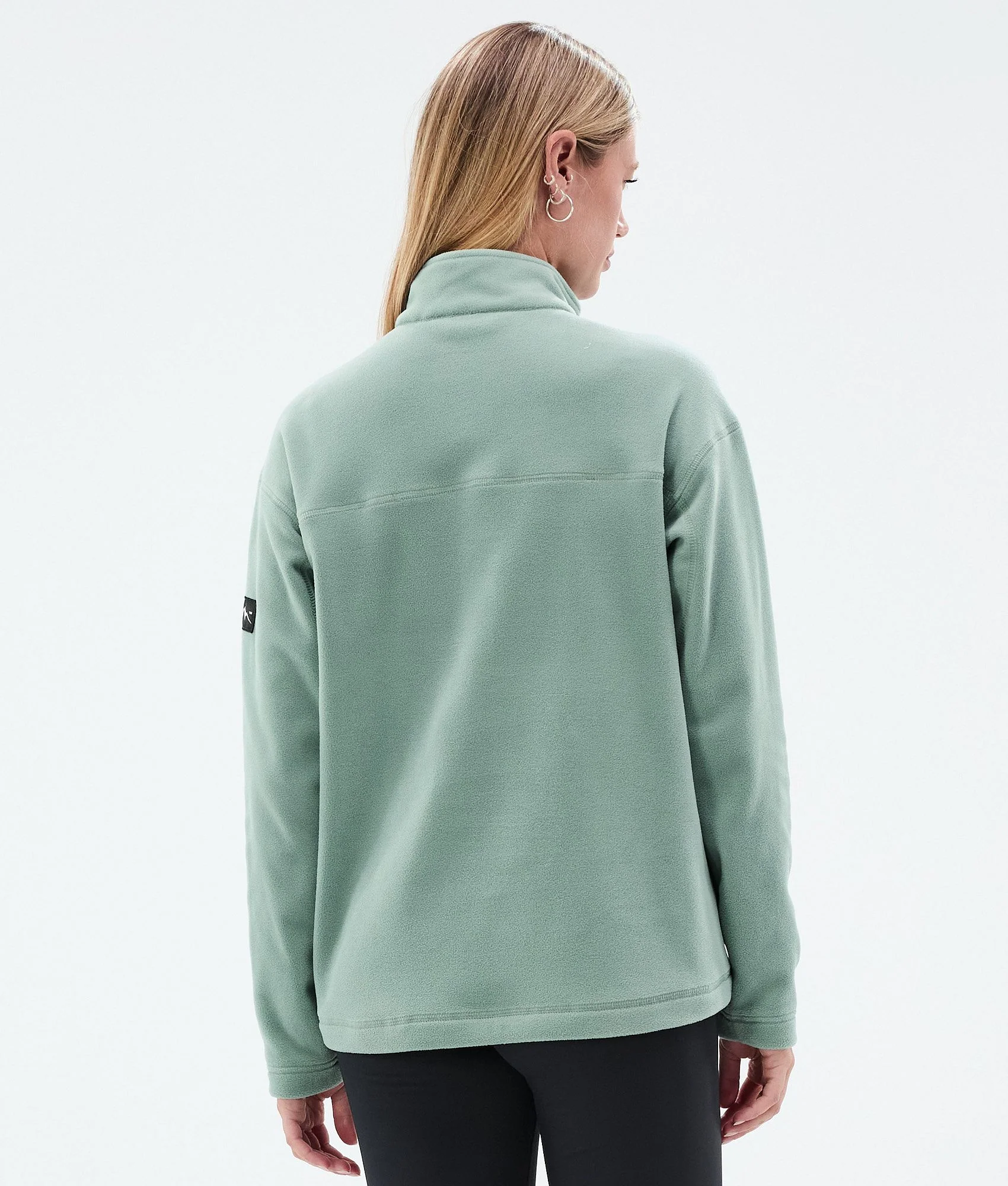 Fleece Sweater Women Faded Green