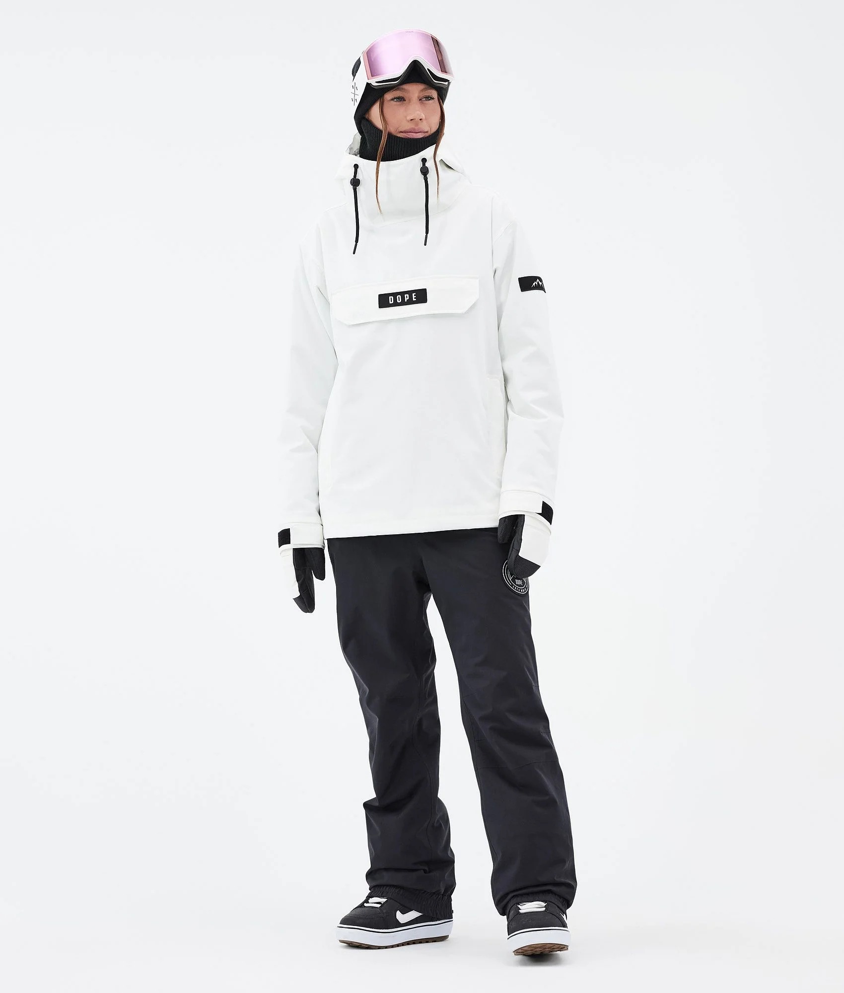 Snowboard Jacket Women Portrait Whitish