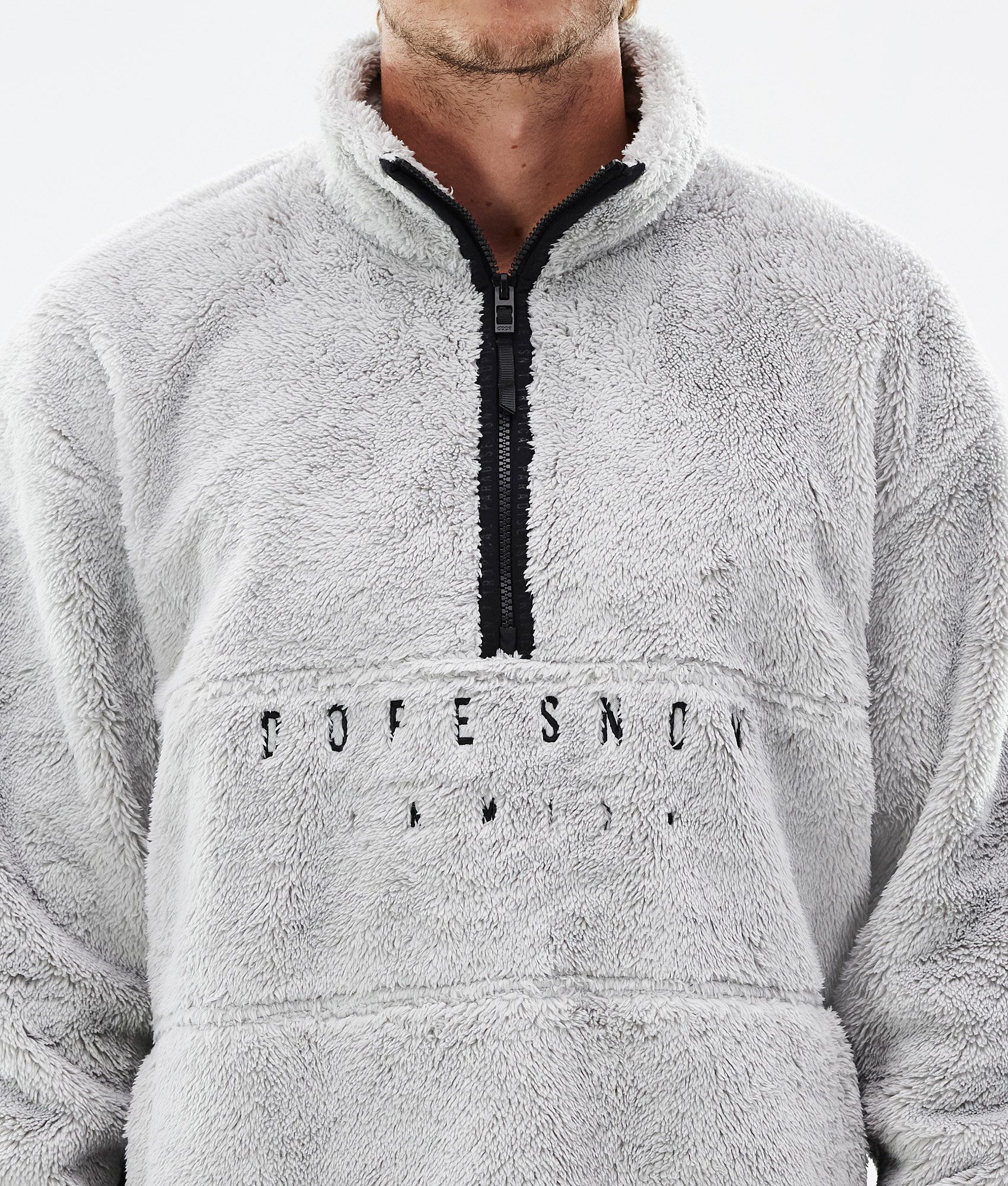 Fleece Sweater Men Light Grey