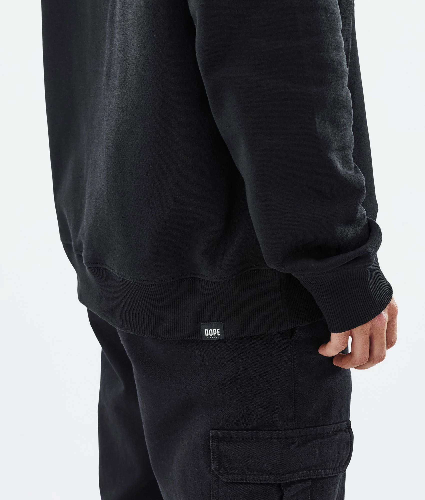 Hoodie Men Silhouette Black