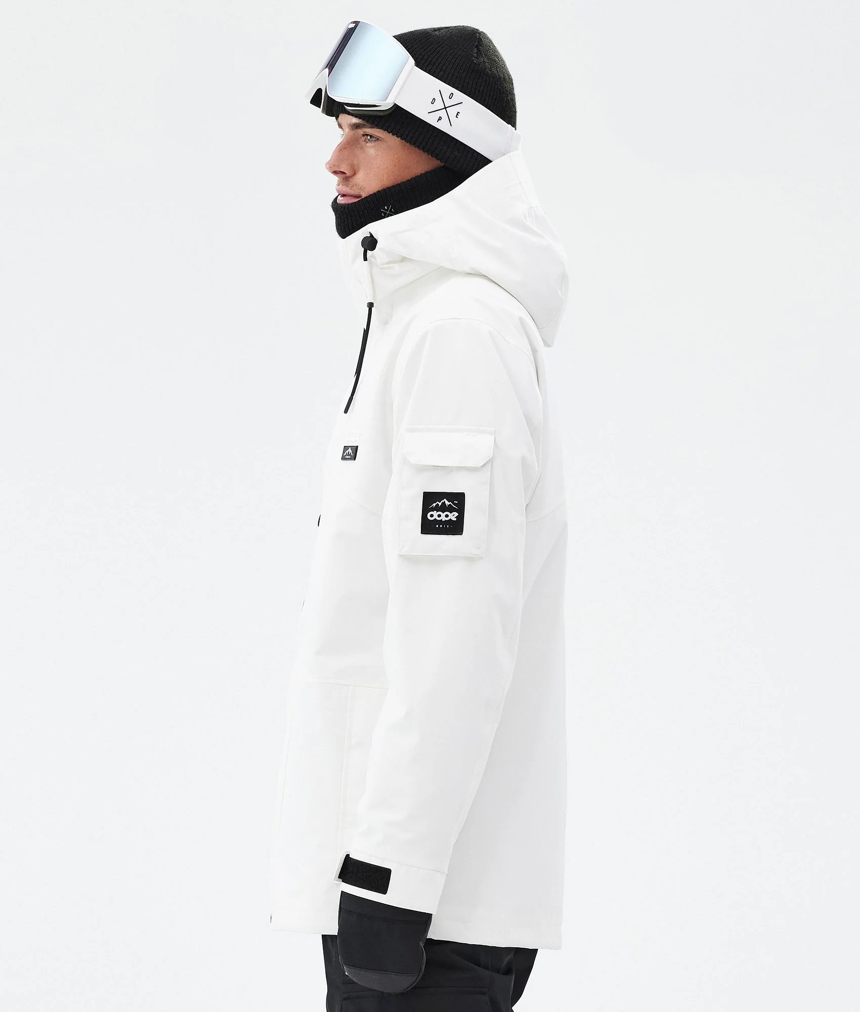 Snowboard Jacket Men Old White