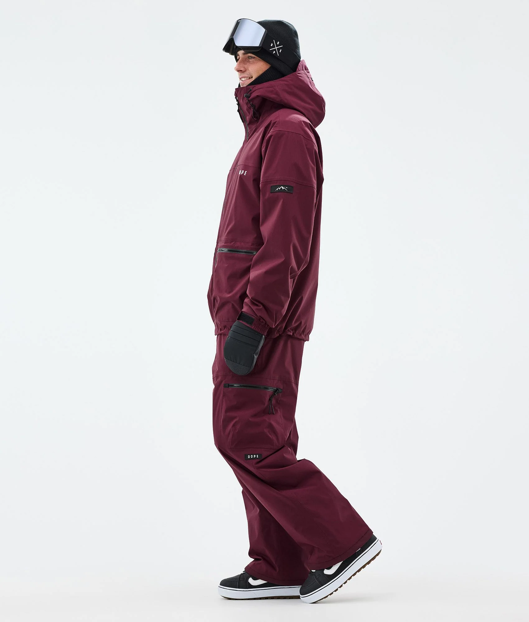 Snowboard Jacket Men Burgundy