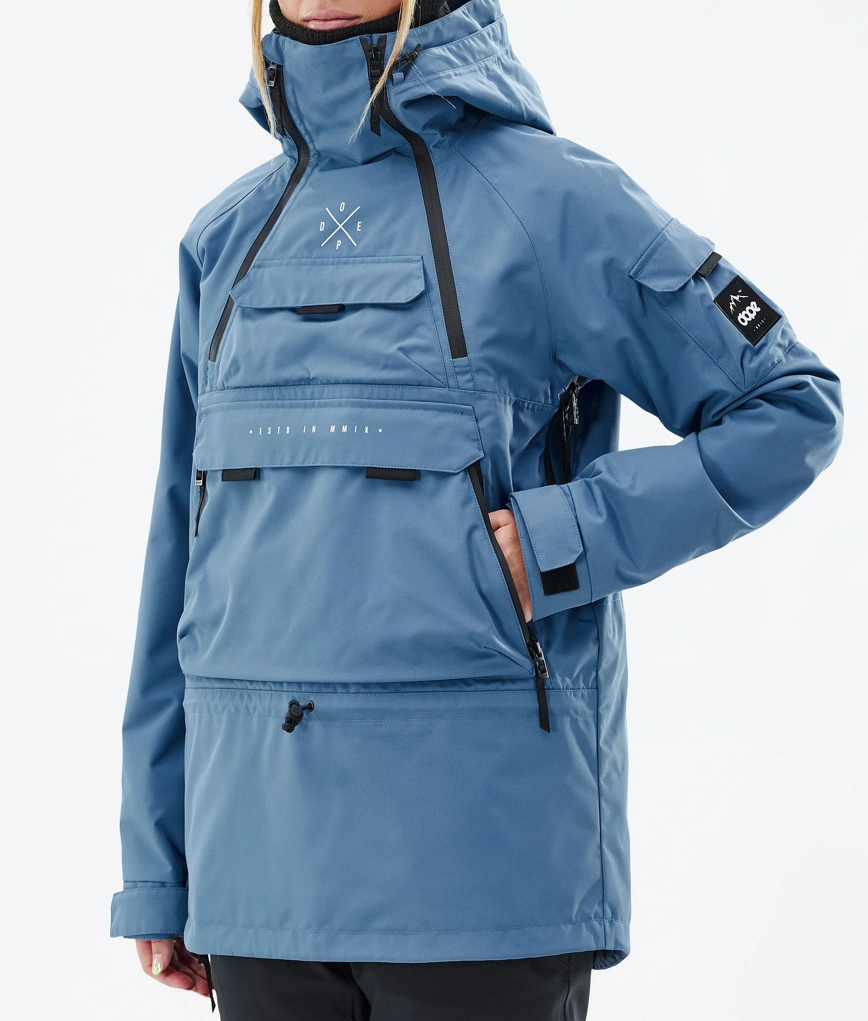 Snowboard Jacket Women Blue Steel