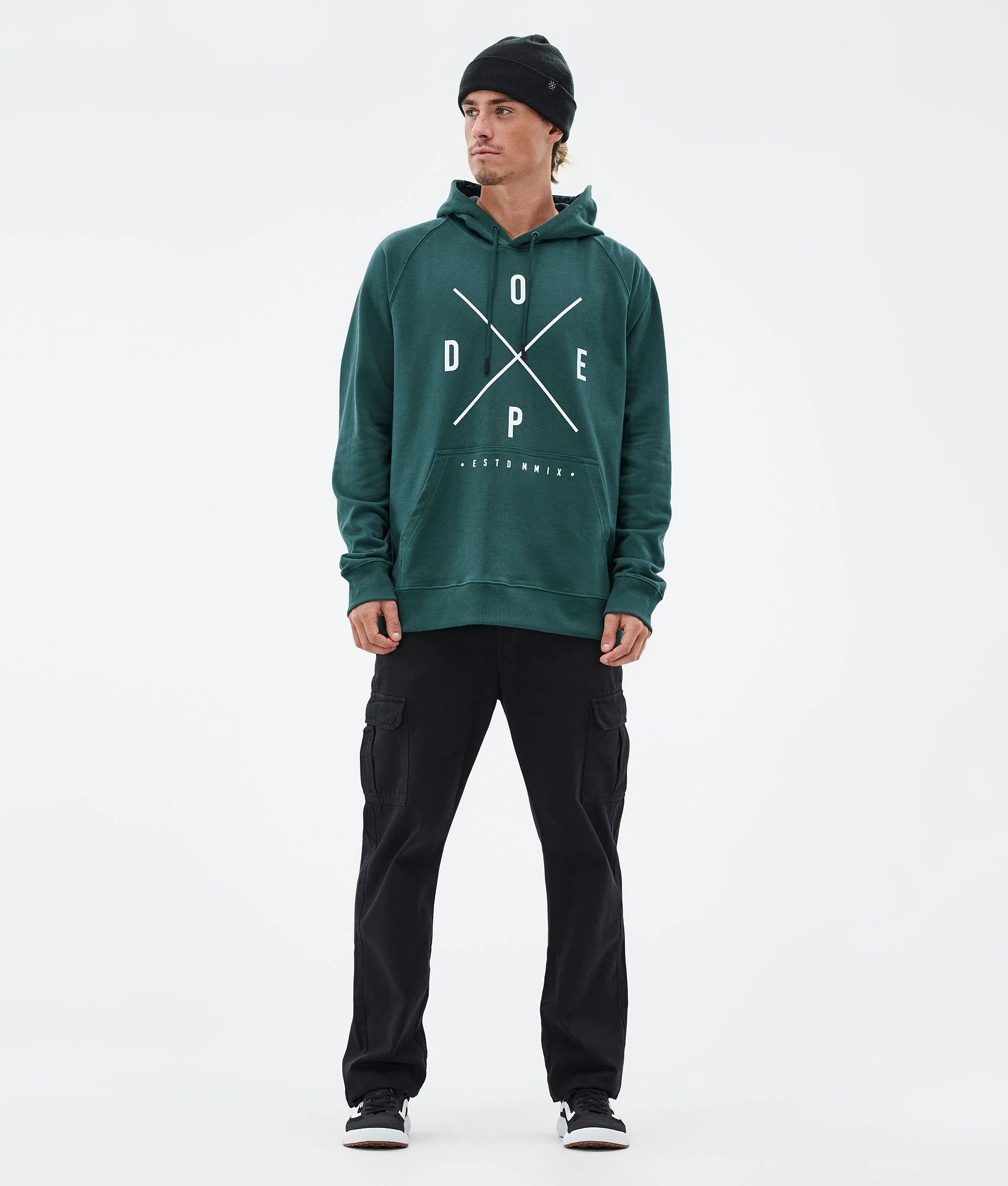 Hoodie Men 2X-Up Bottle Green