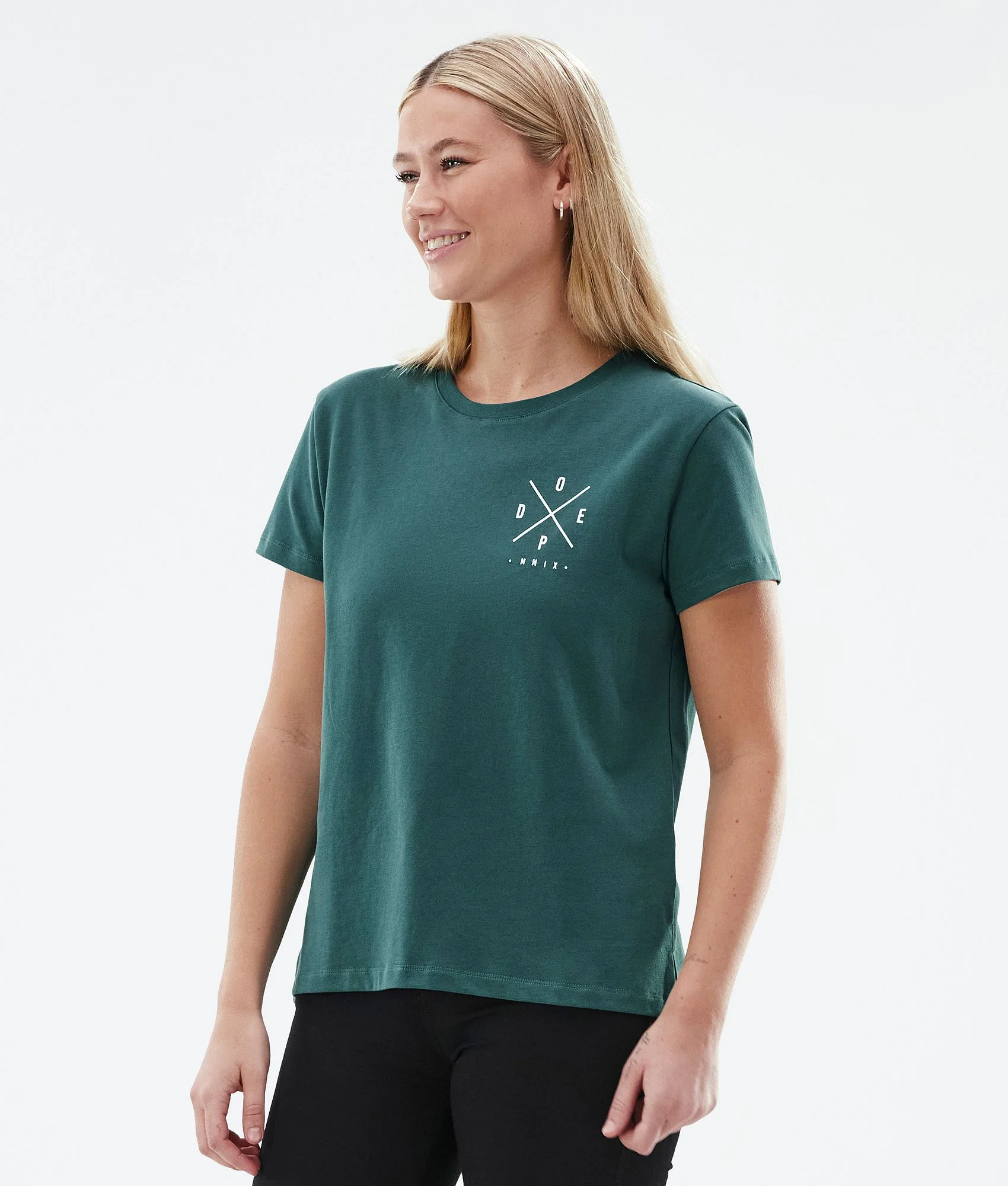 T-shirt Women 2X-Up Bottle Green