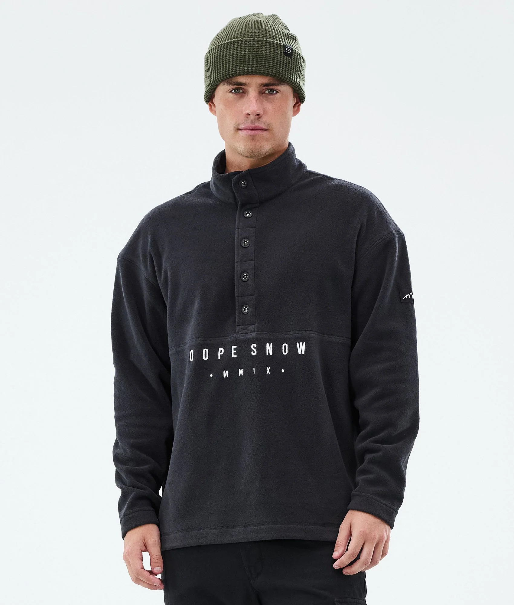 Fleece Sweater Men Black