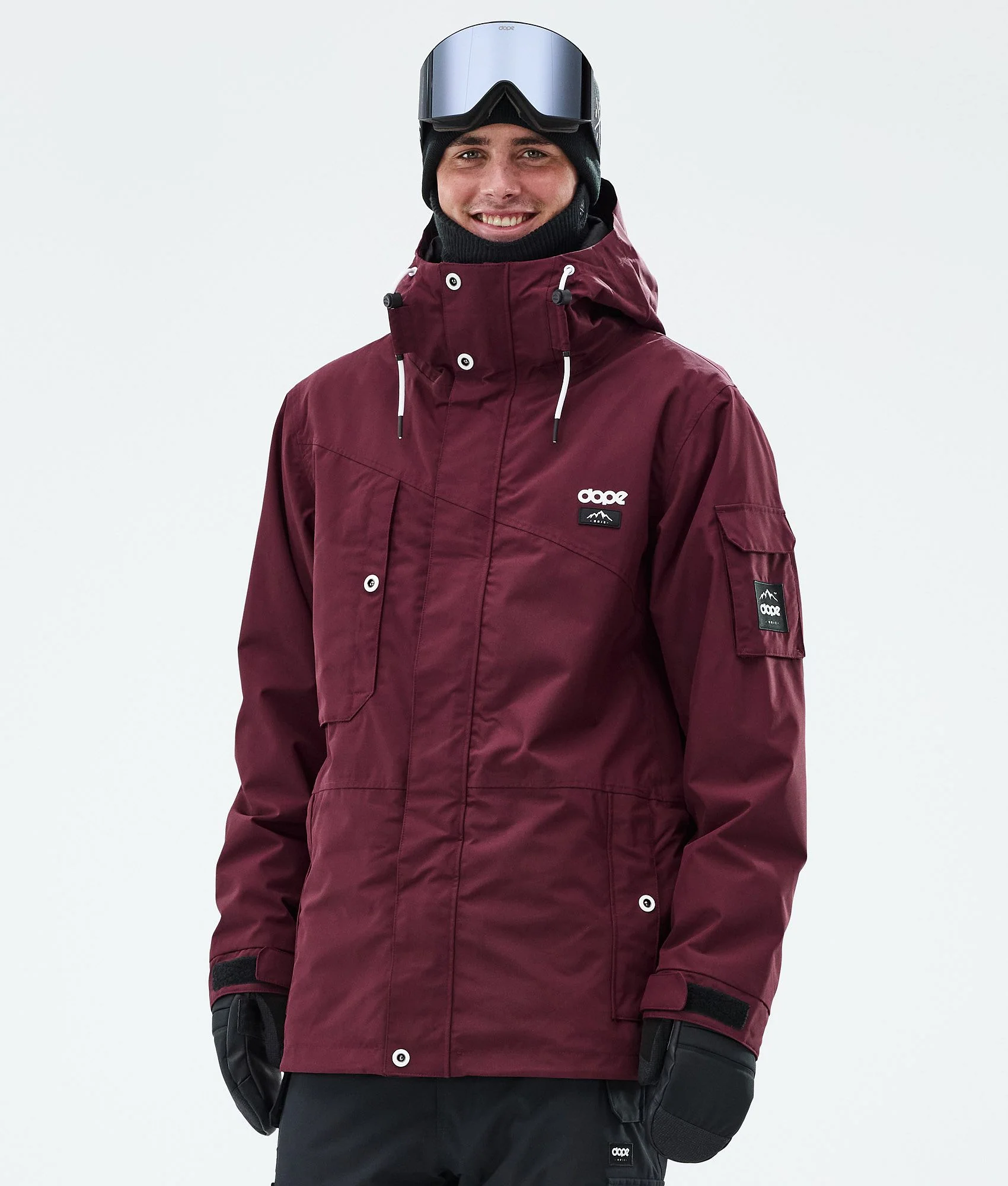 Snowboard Jacket Men Burgundy