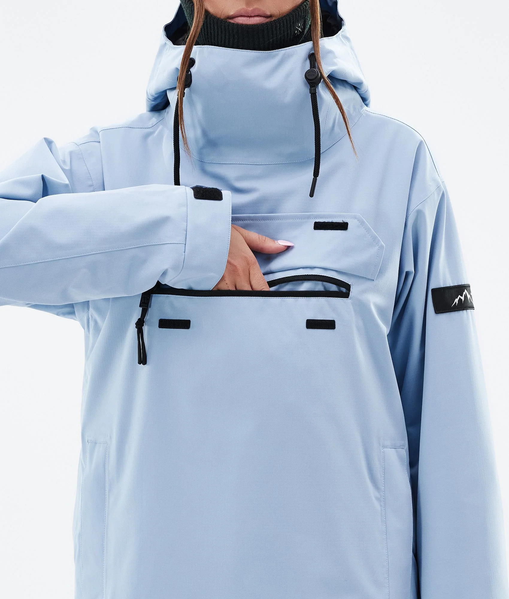 Snowboard Jacket Women Corduroy Light Blue