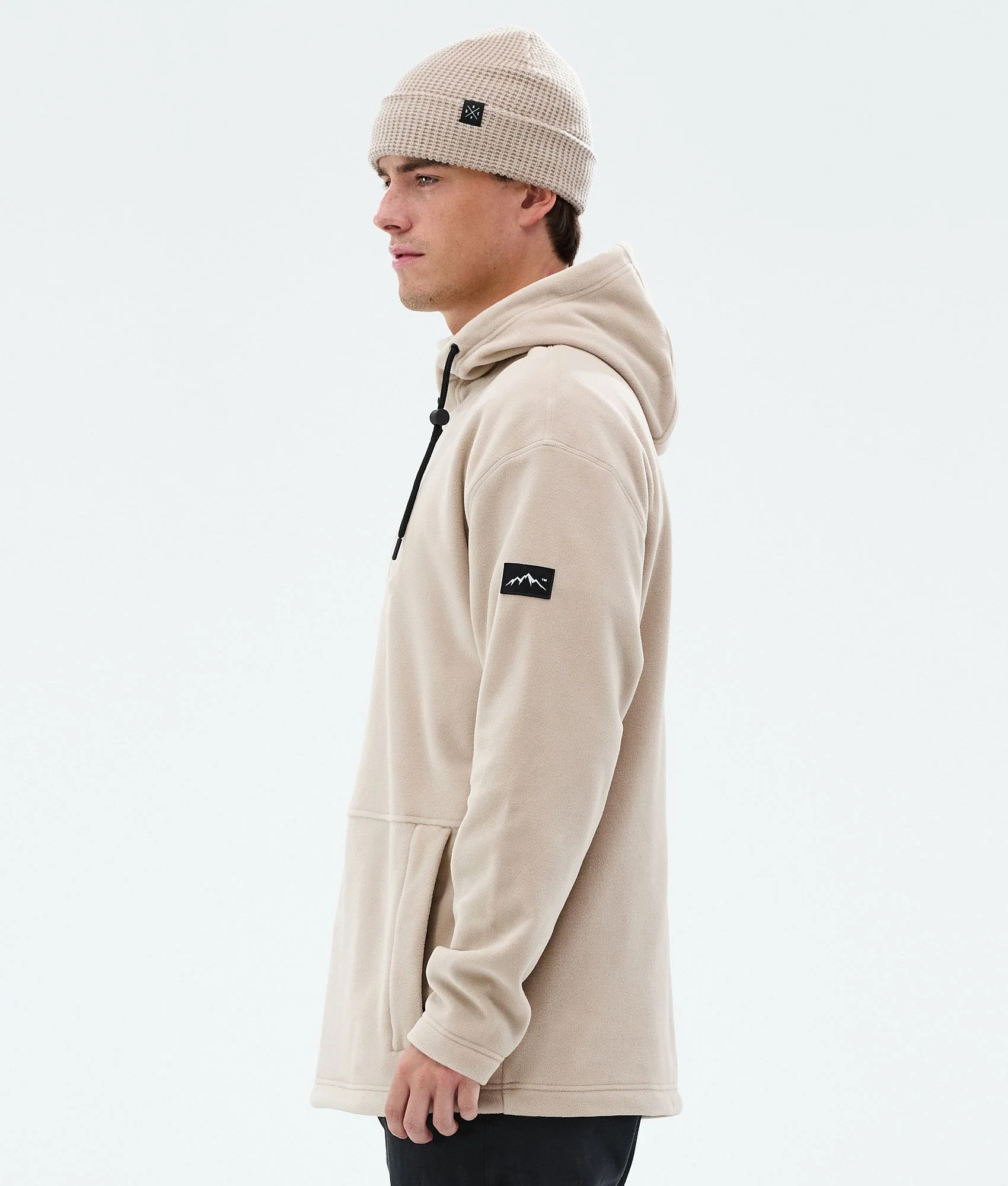 Fleece Hoodie Men Sand