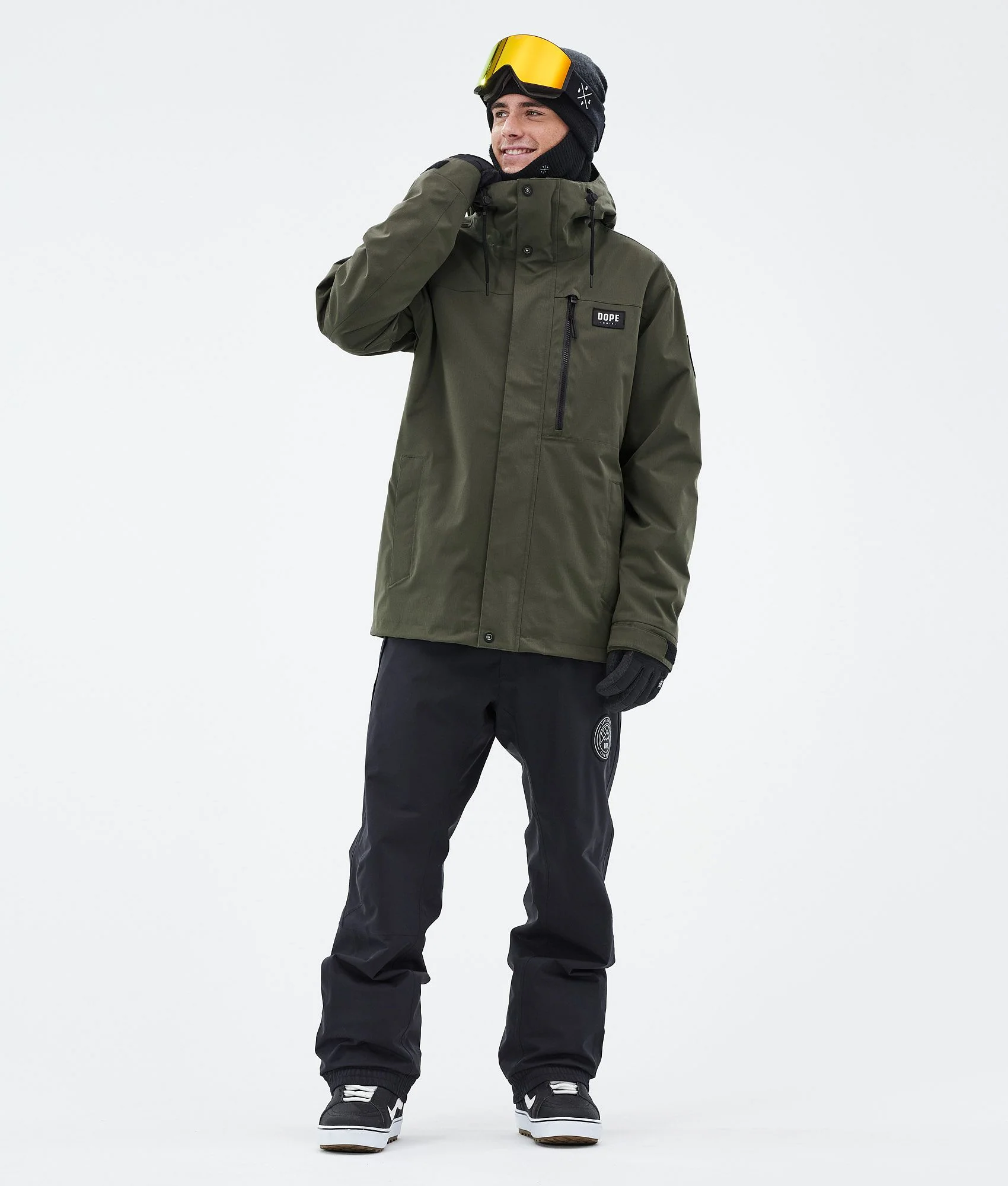 Snowboard Jacket Men Olive Green